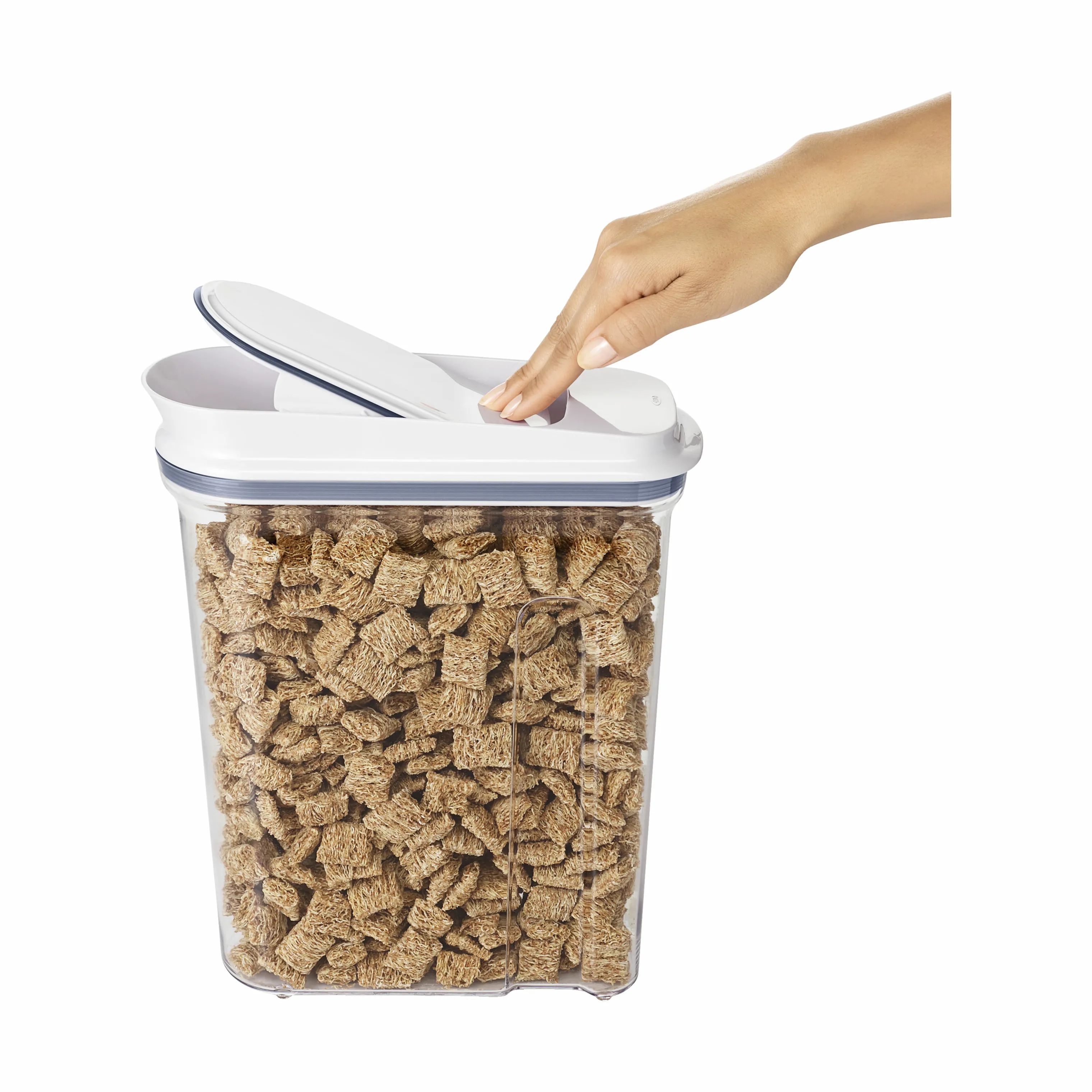 OXO Opbevaringsbokse POP Opbevaringsboks i hvid;klar;grå, H32,3 cm x 4.2 L, 3