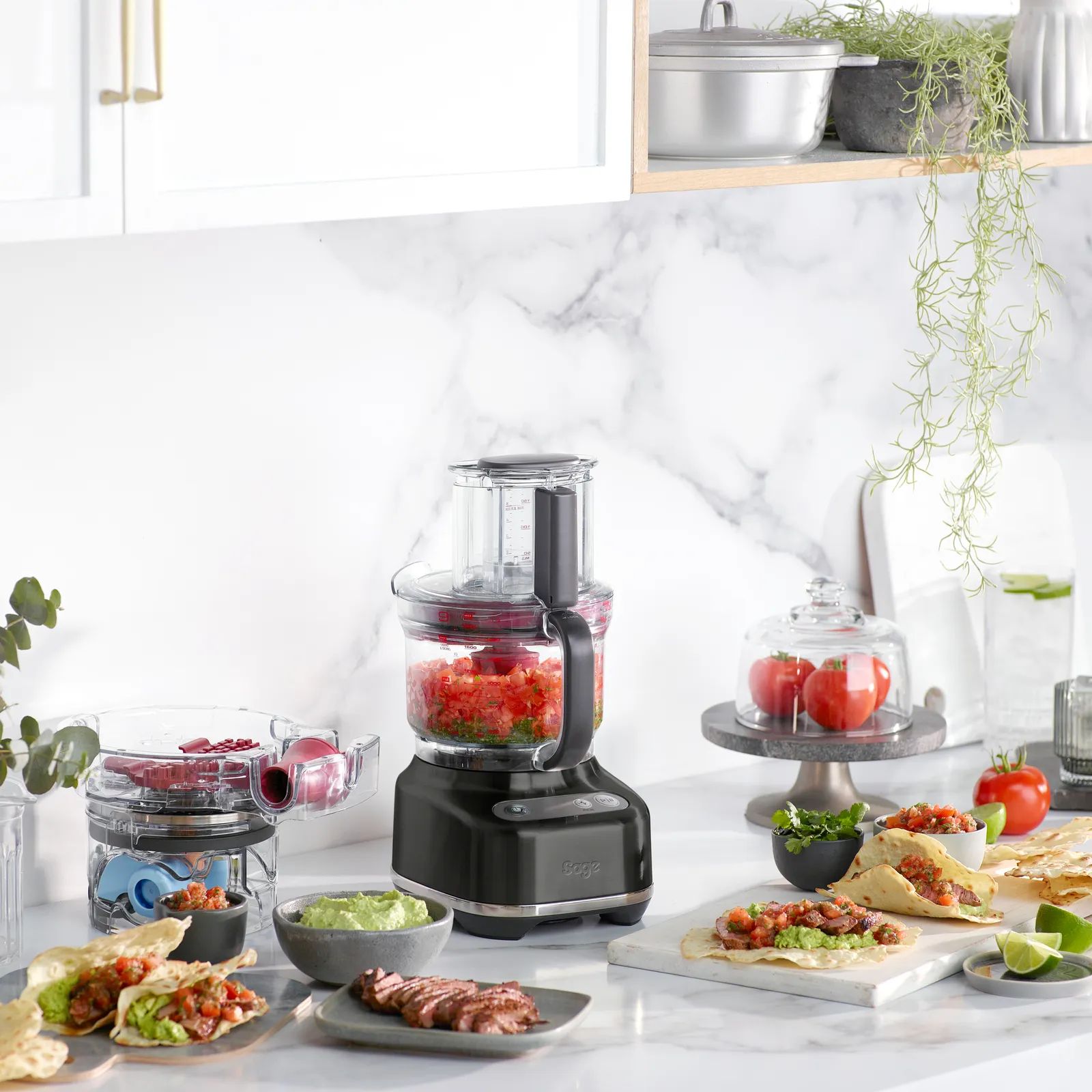Sage Foodprocessorer Paradice 9 Foodprocessor i Black Truffle, 2