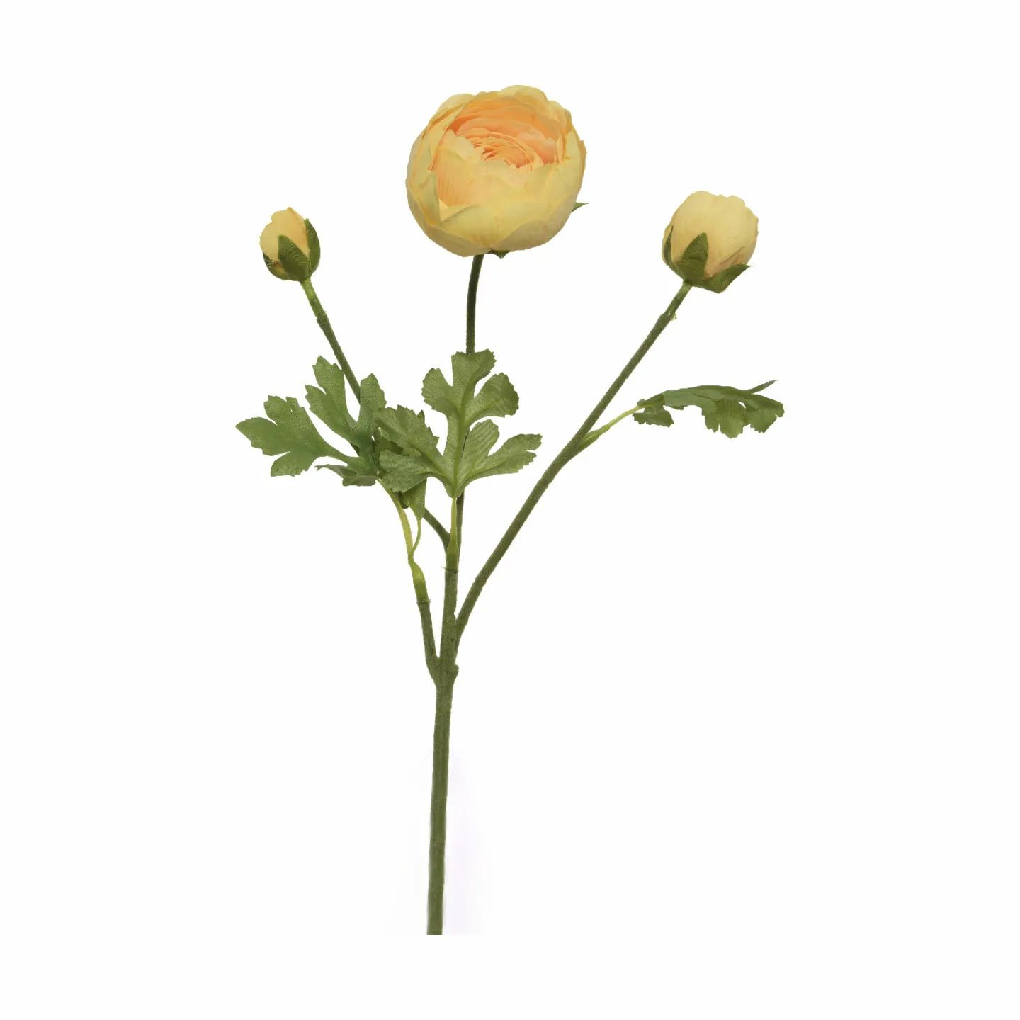 CASA Living Kunstige blomster Kunstig Blomst - Ranunkel i gul, 1