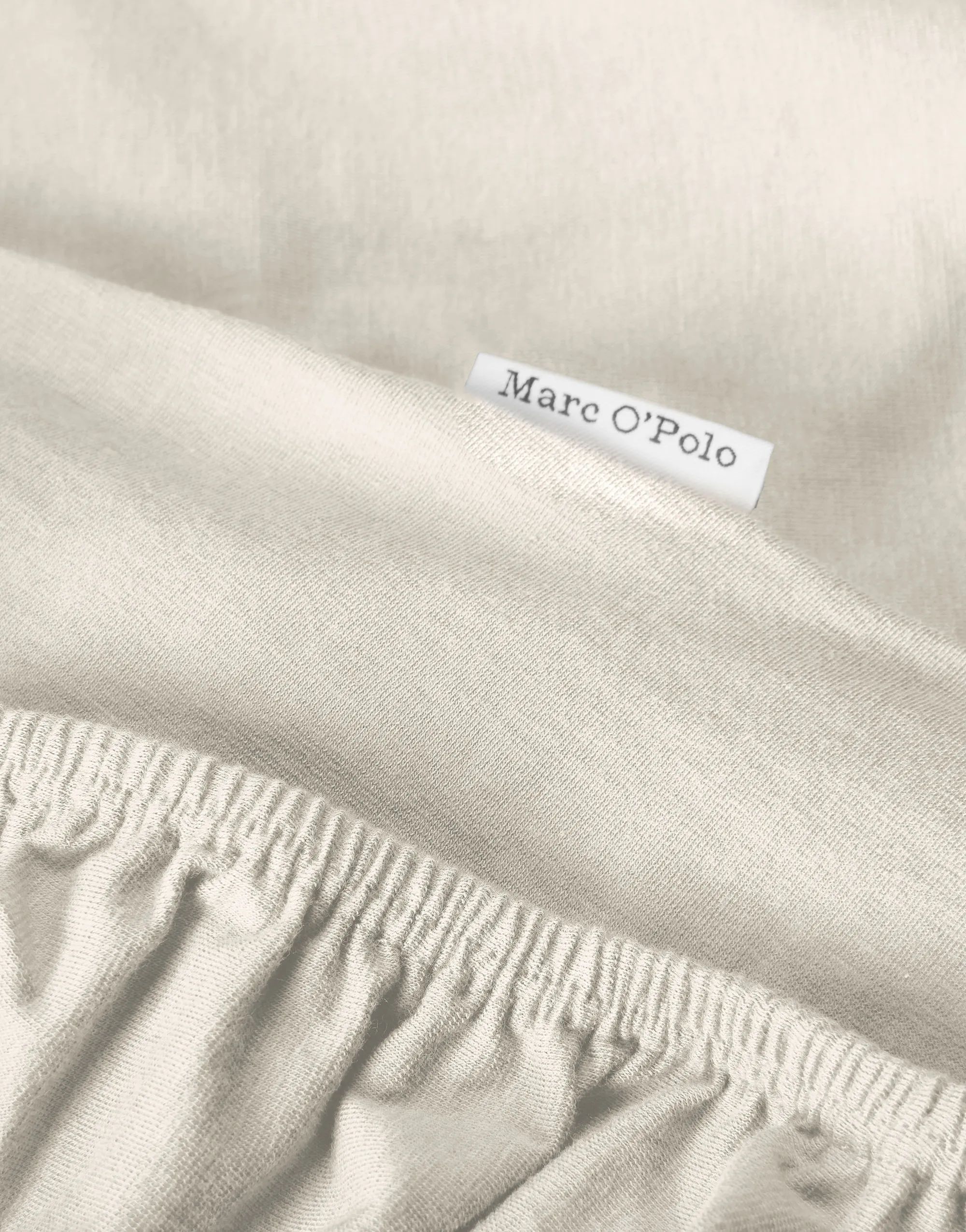 Marc O'Polo Lagner Premium Organic Jersey Boxlagen i Ecru, 180/200 x 200/220 cm, 1