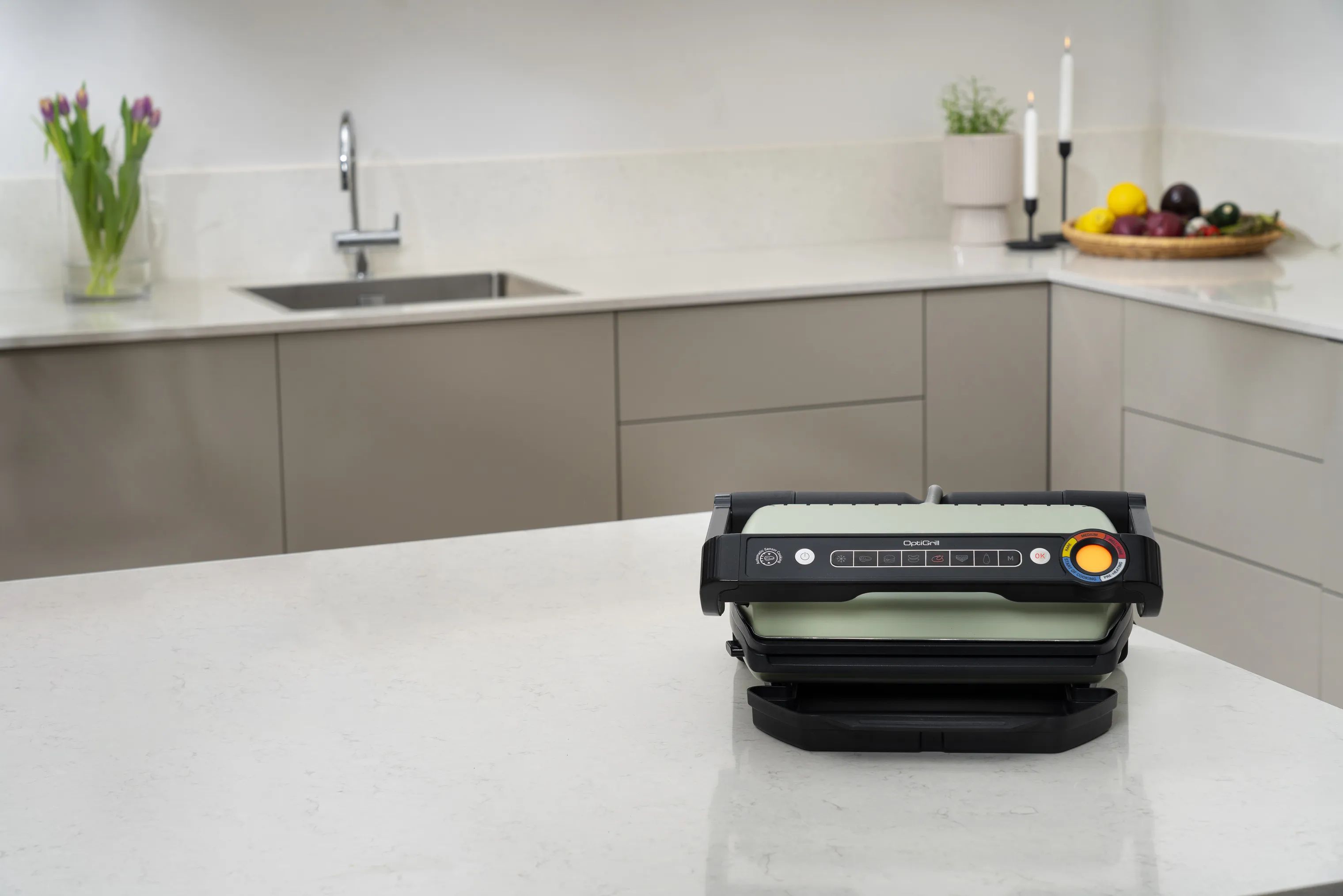 OBH Nordica Bordgrill OptiGrill Bordgrill i Sort/grøn, 6