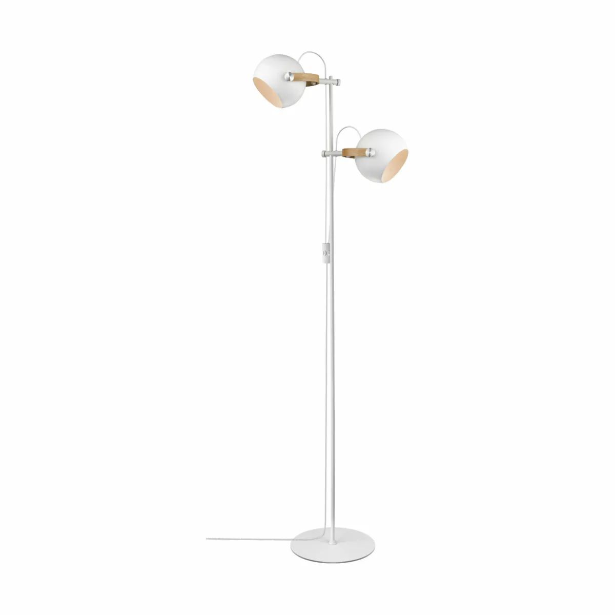 Halo Design Gulvlamper D.C 2-arm Gulvlampe i Hvid/eg, 2-arm, 1