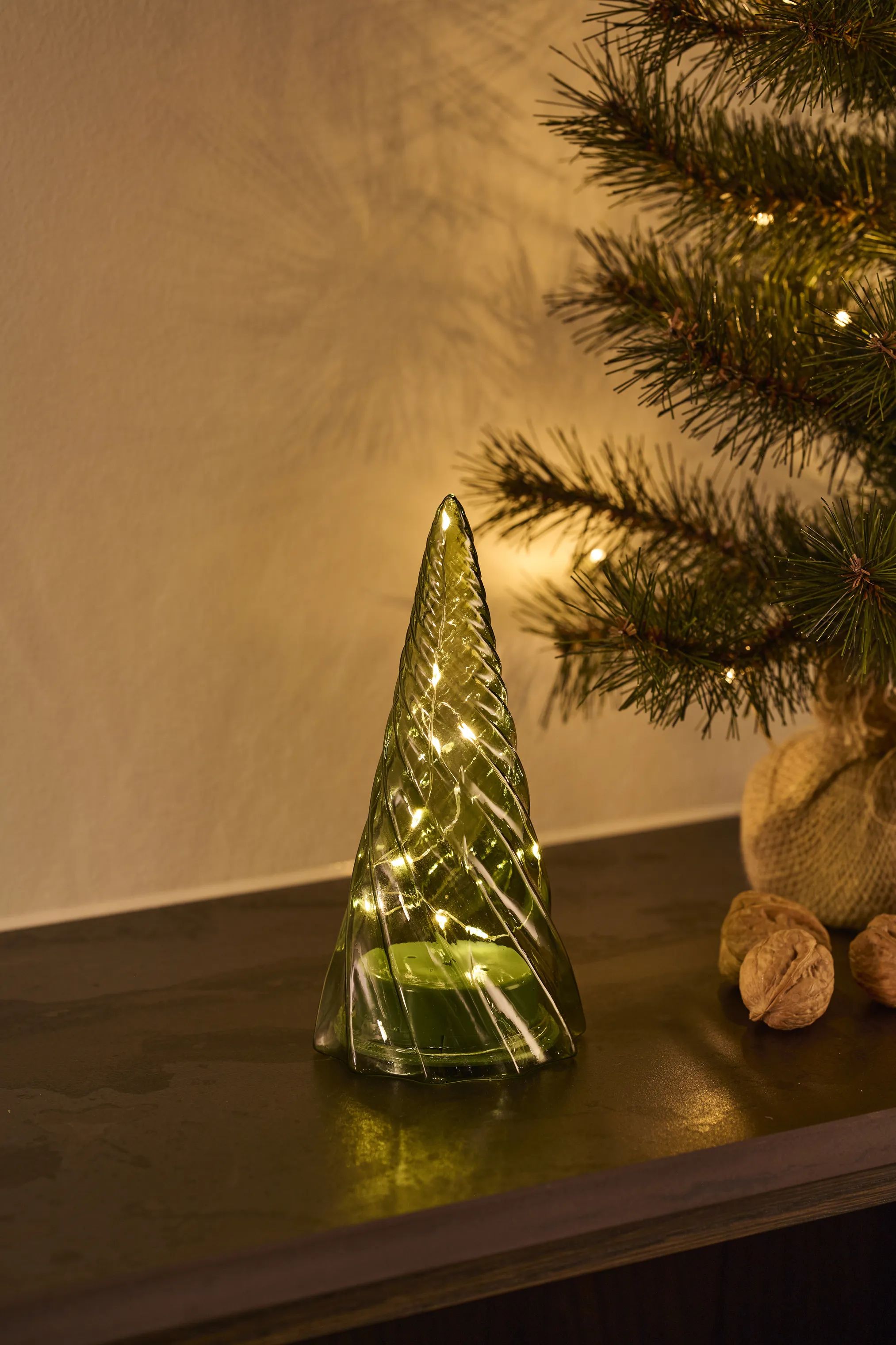 Sirius LED-lys Vilma LED Juletræ i Grøn, 19 cm, 2