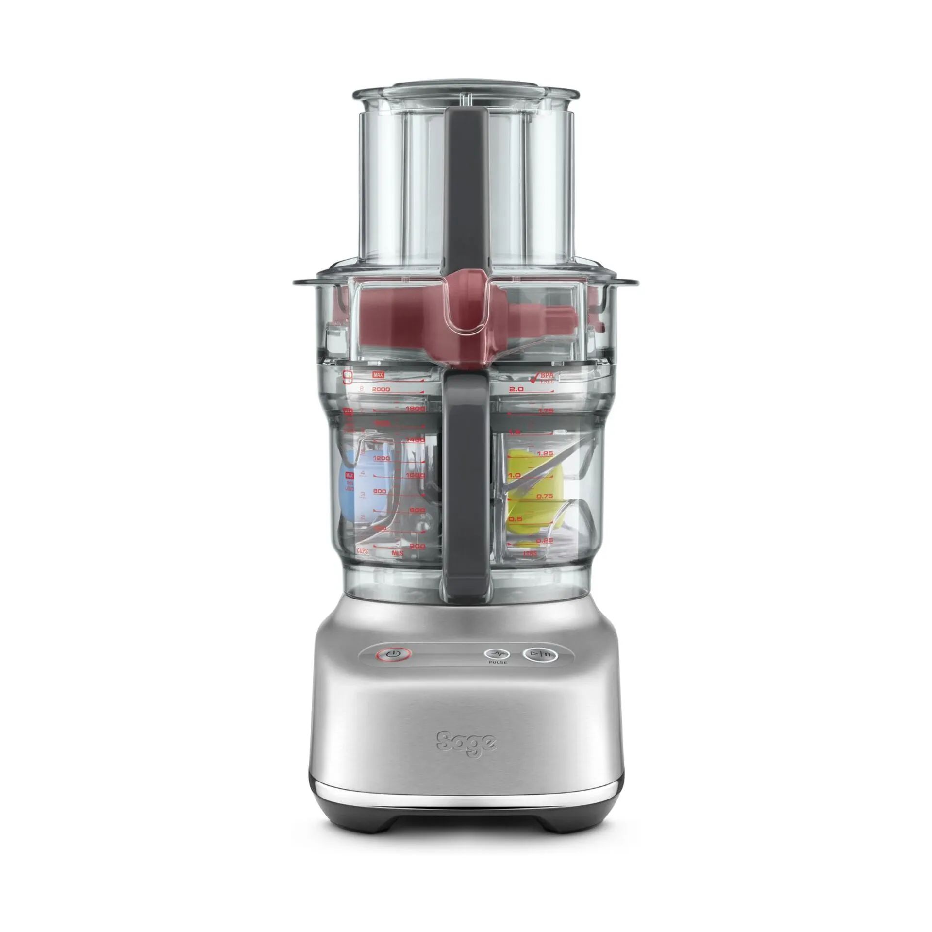 Sage Foodprocessorer Paradice 9 Foodprocessor i Brushed Stainless Steel, 5