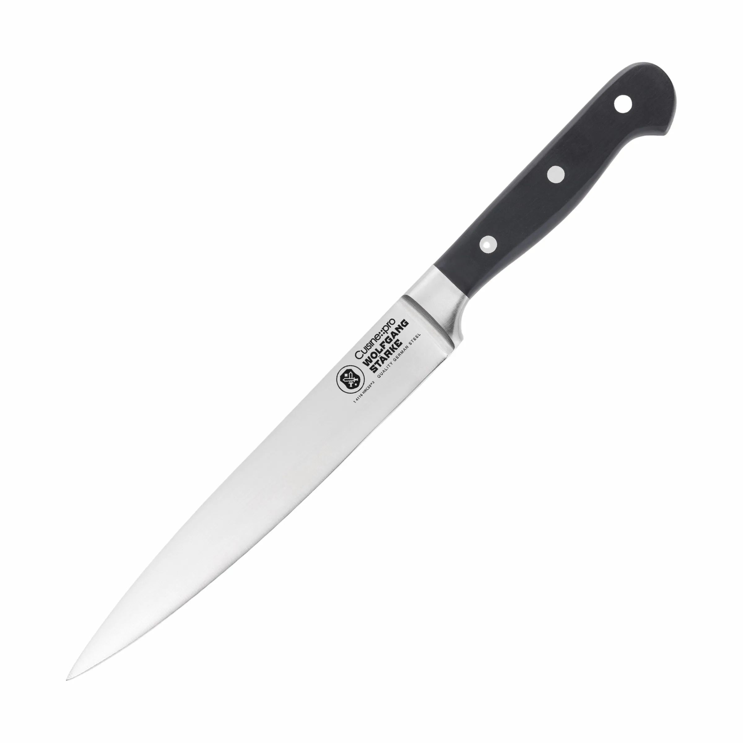 THE CUSTOM CHEF™ Forskærerknive og sæt Cuisine::pro® WOLFGANG
STARKE™ Cuisine::pro WOLFGANG STARKE™ Forskærerkniv i Sølvfarvet/sort, 1