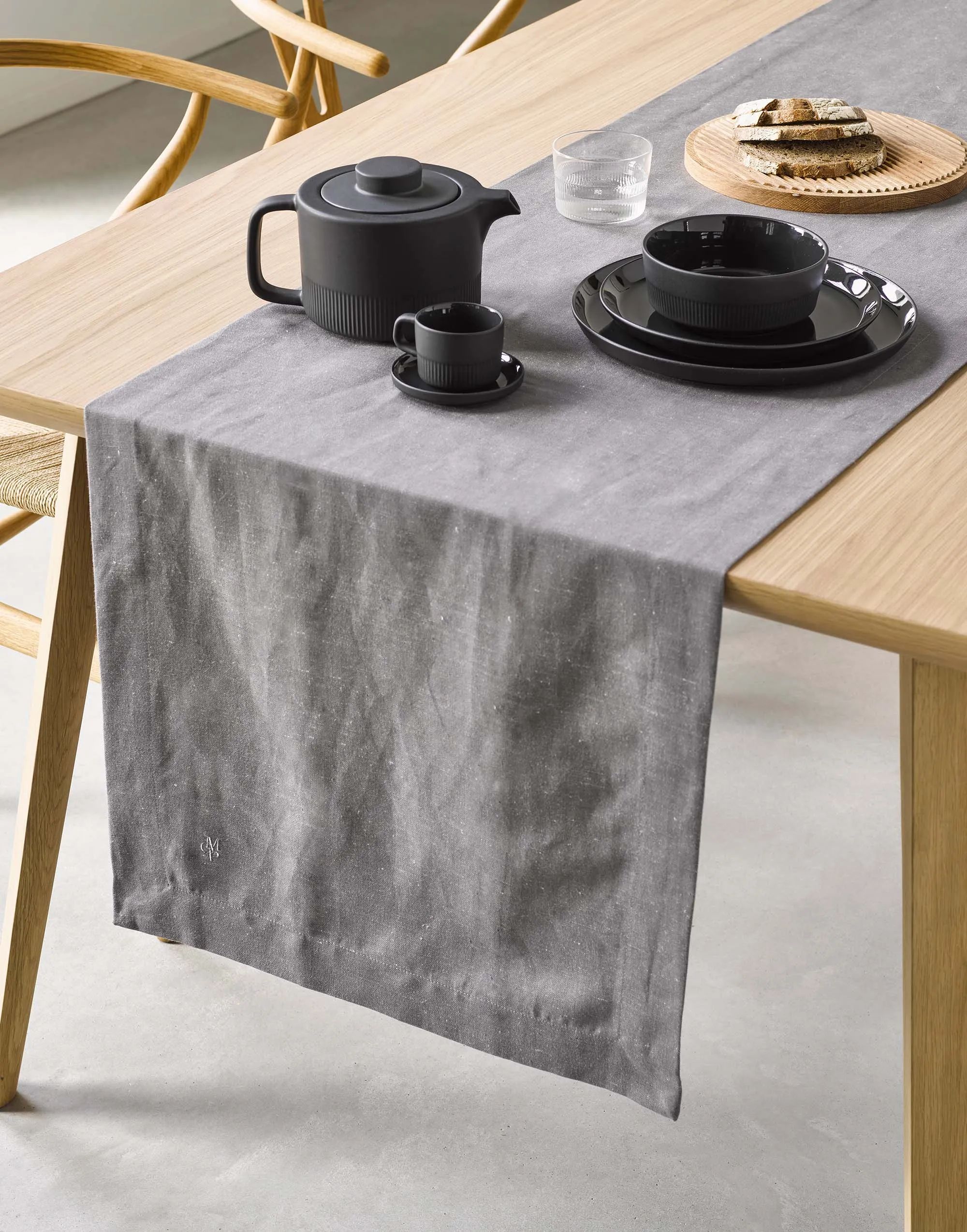 Marc O'Polo Duge Akalla Bordløber i Stone, B40 x L150 cm, 2