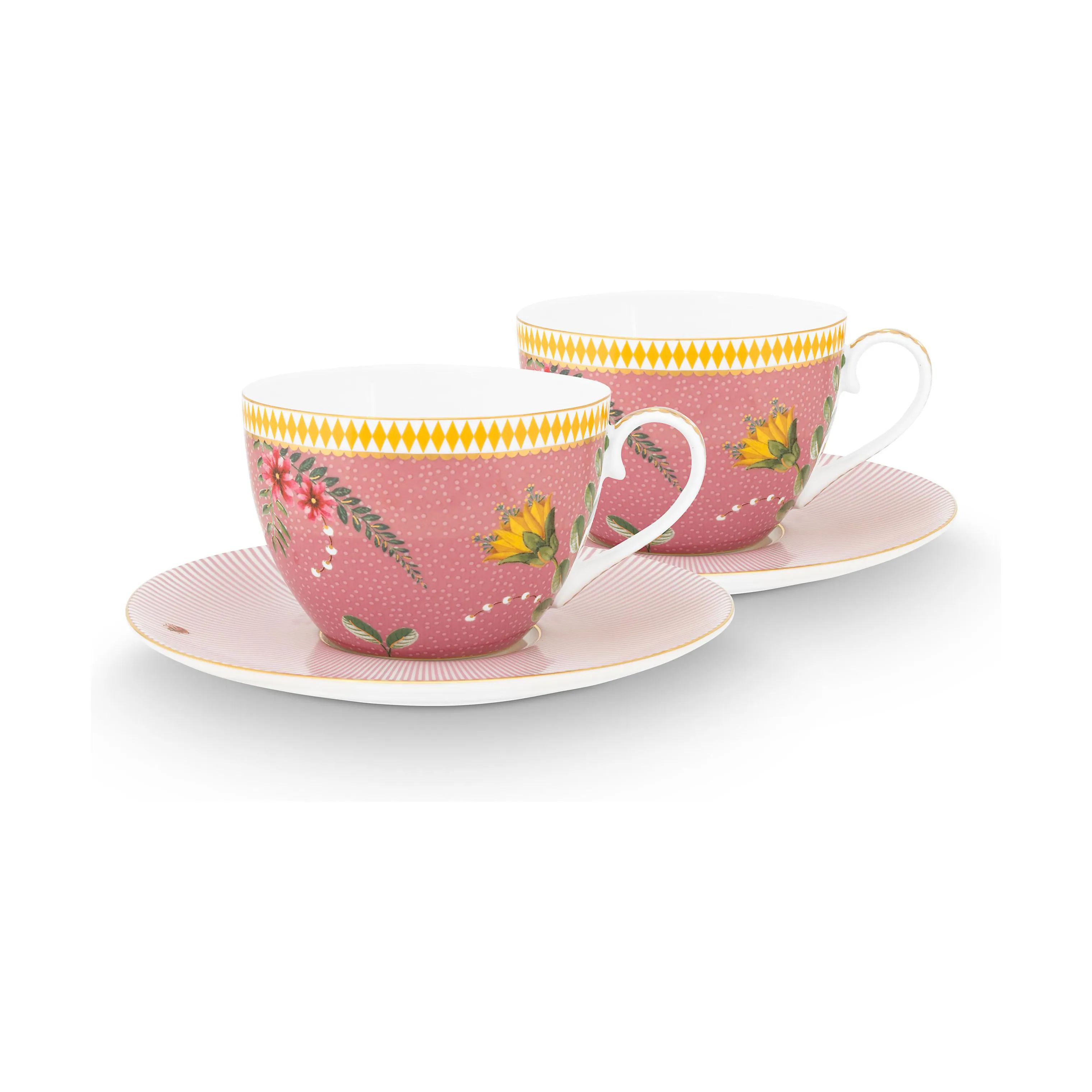 PIP Studio Krus og kopper med hank La Majorelle Kop - 2 stk. i Pink, 1
