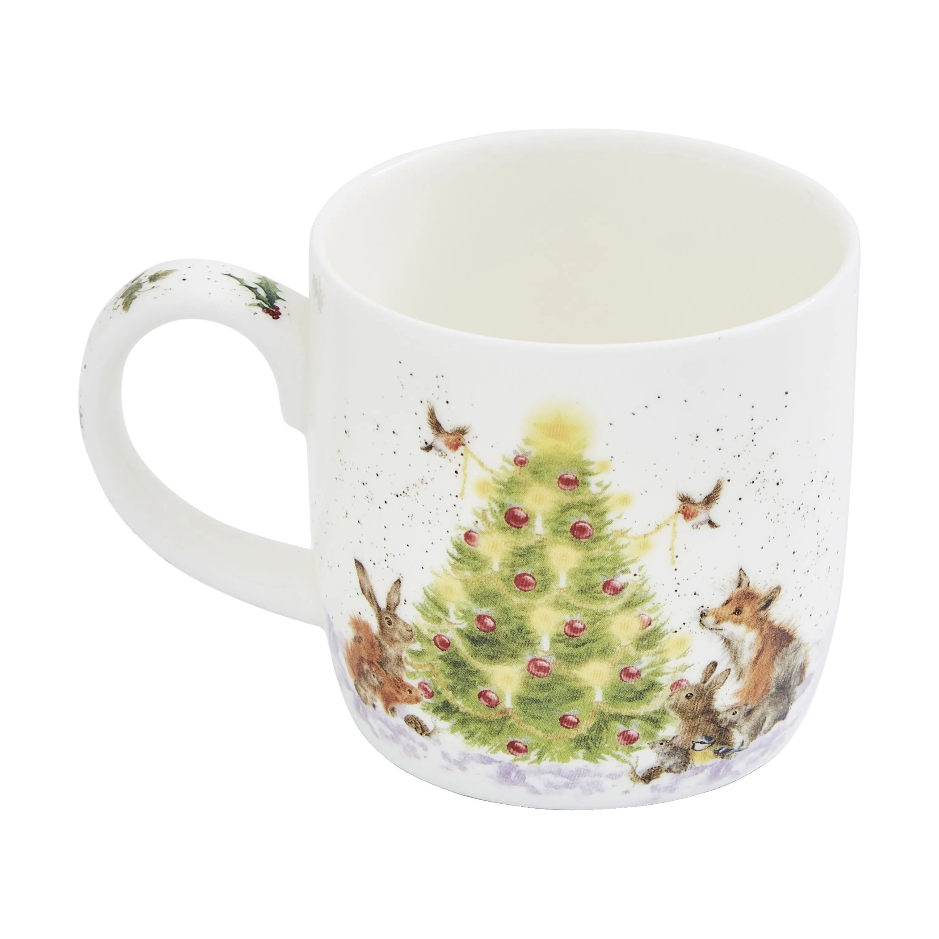 Royal Worcester Krus og kopper med hank Wrendale Krus - Oh christmas tre i Juletræ, 3