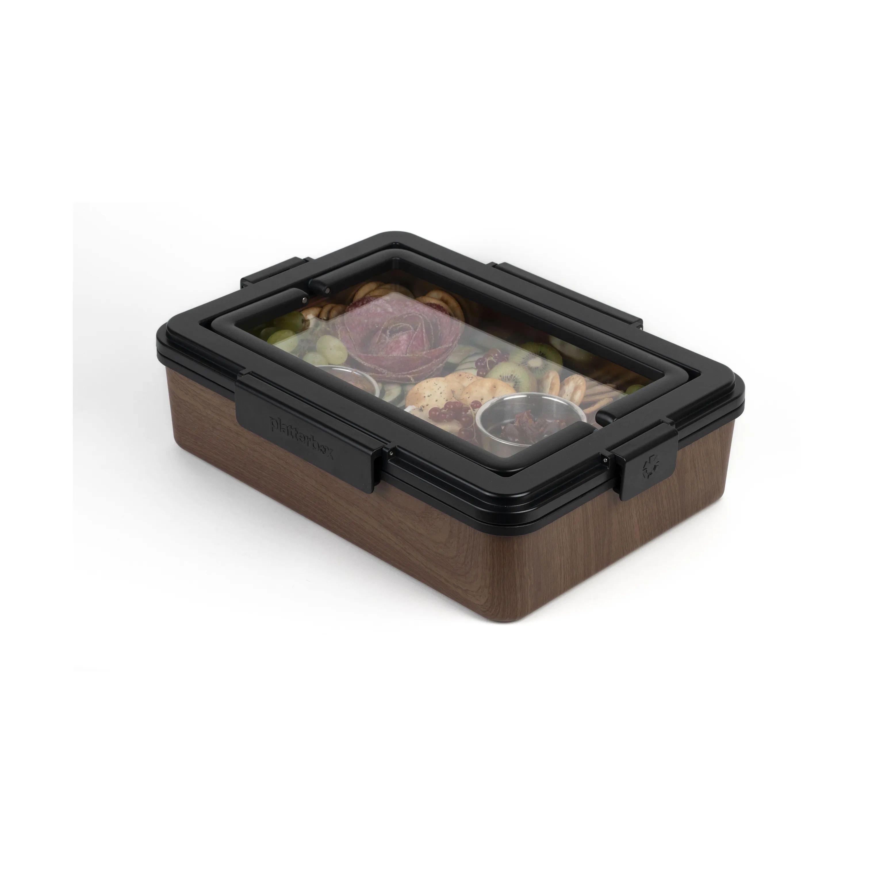 Platterbox Opbevaringsbokse Snack Box i Valnød, 4