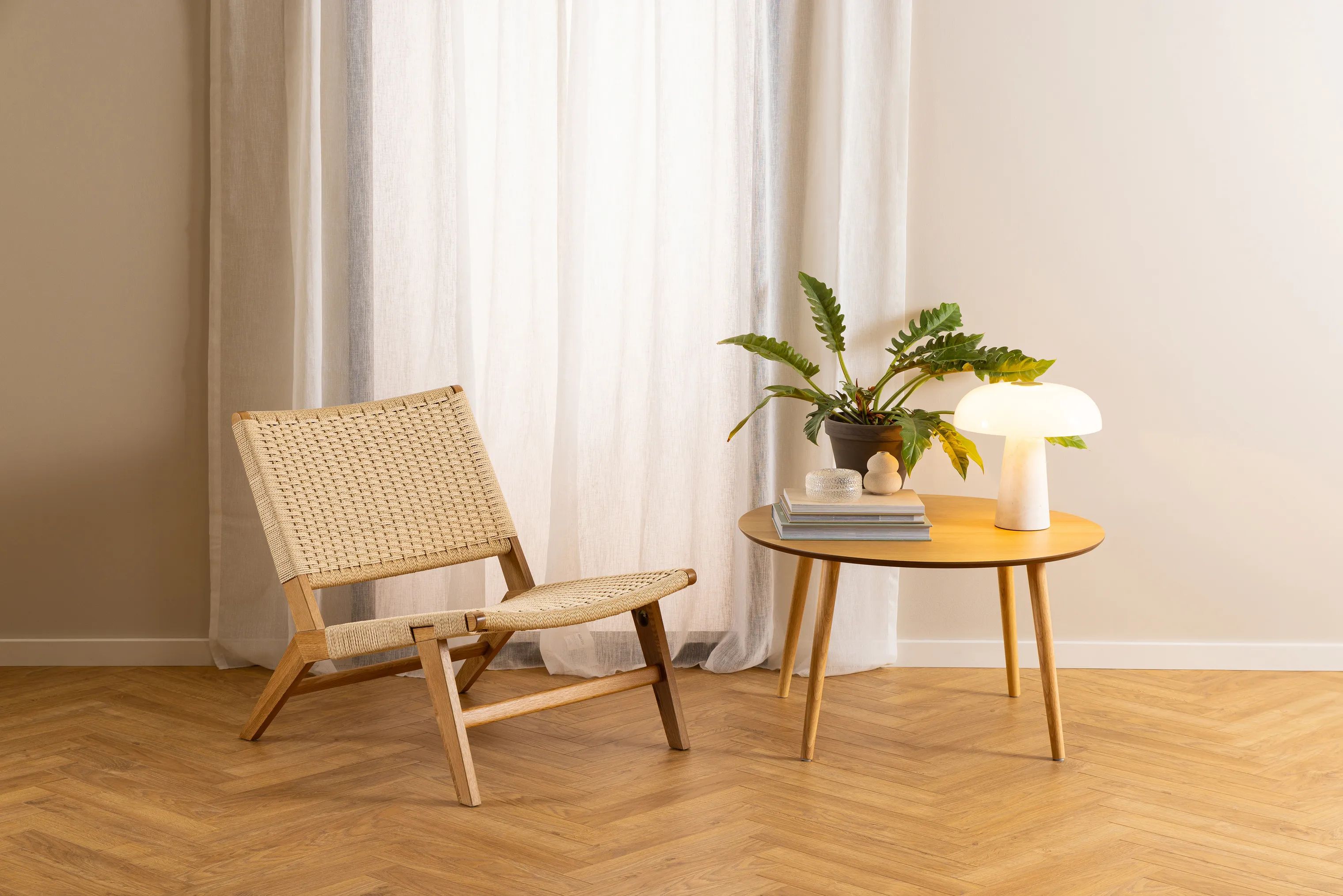 CASA Living Lænestole Carson Lounge stol i Off white, 2