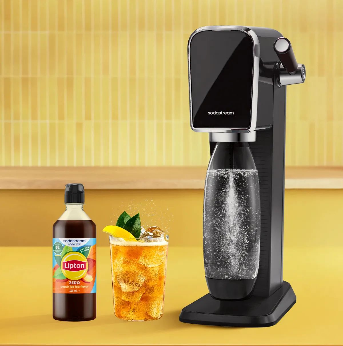 SodaStream Smagskoncentrater Sirup - Lipton Peach Zero i Lipton Peach Zero, 3