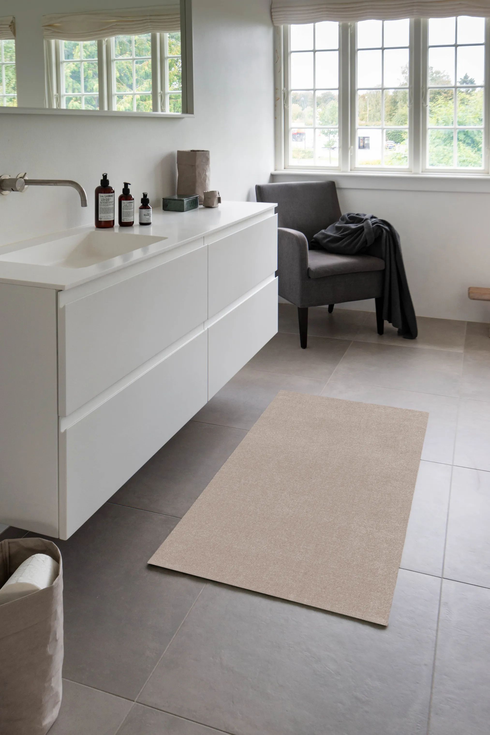 Tica Copenhagen Gulvtæpper Uni Color Løber i B67 x L120 cm, 4