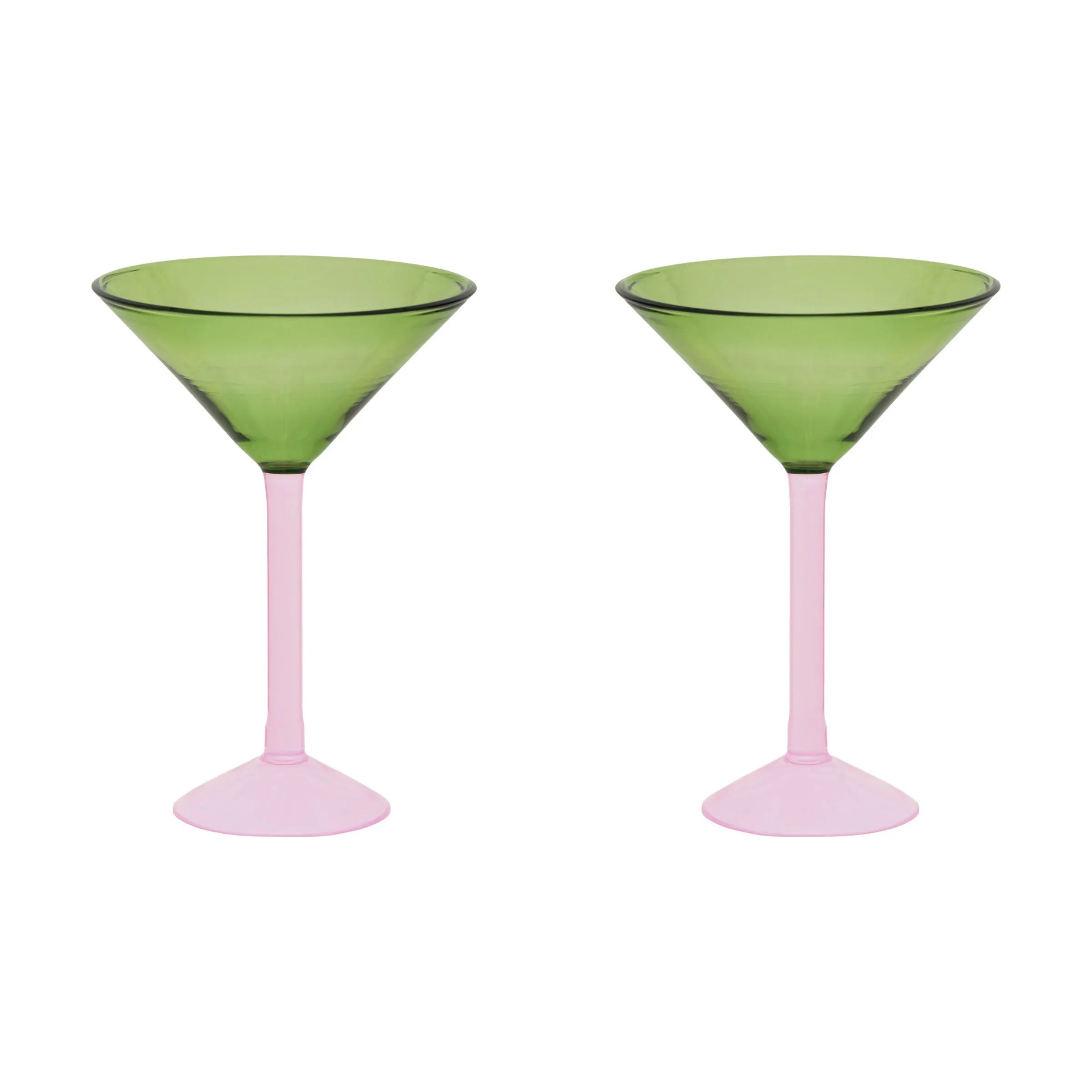 Urban Nature Culture Cocktailglas Martini Cocktailglas - 2 stk. i Apple Green, 1