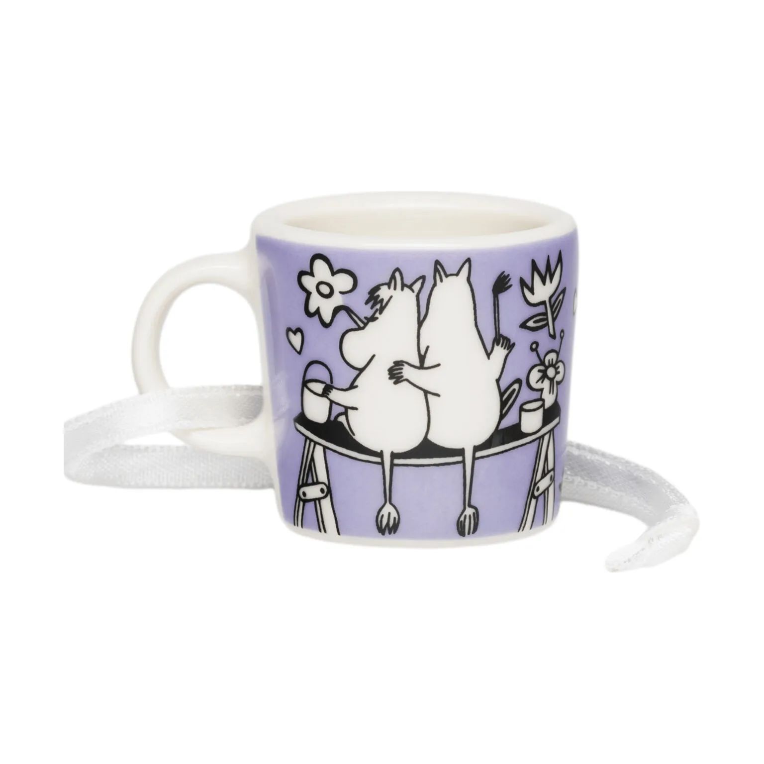 Moomin Arabia Krus og kopper med hank Love Kærlighed Minikrus i Lilla, 3