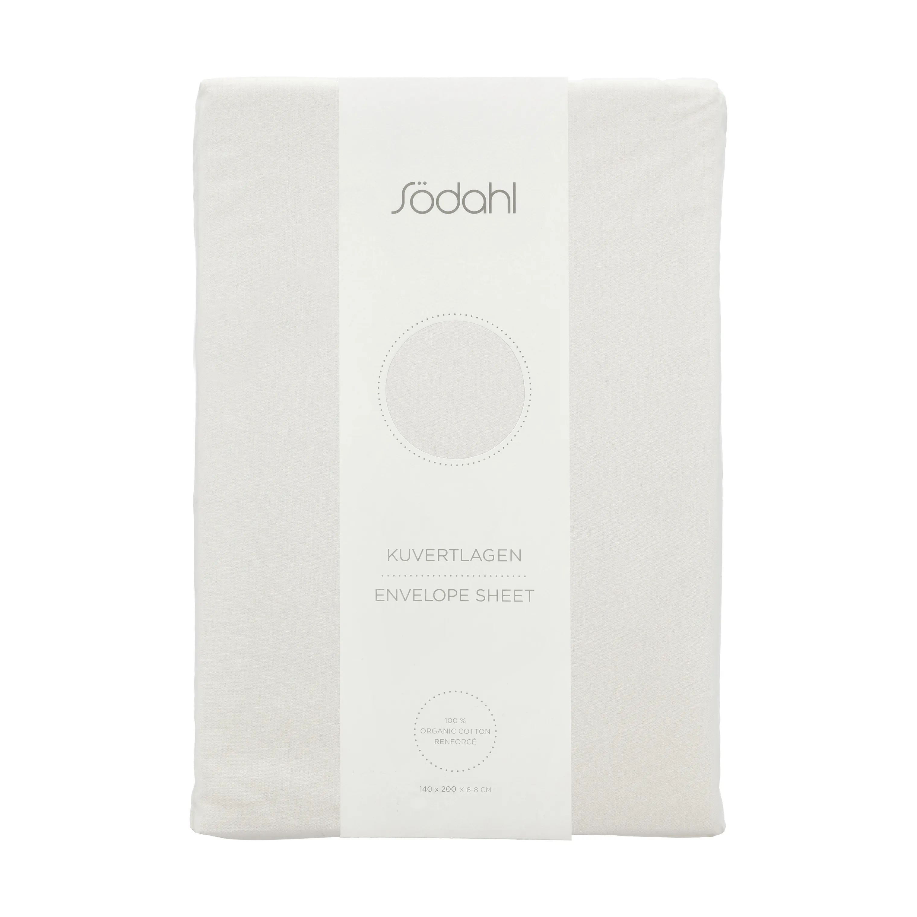 Södahl Lagner Organic Calm Kuvertlagen i Hvid, B140 x L200 cm, 1