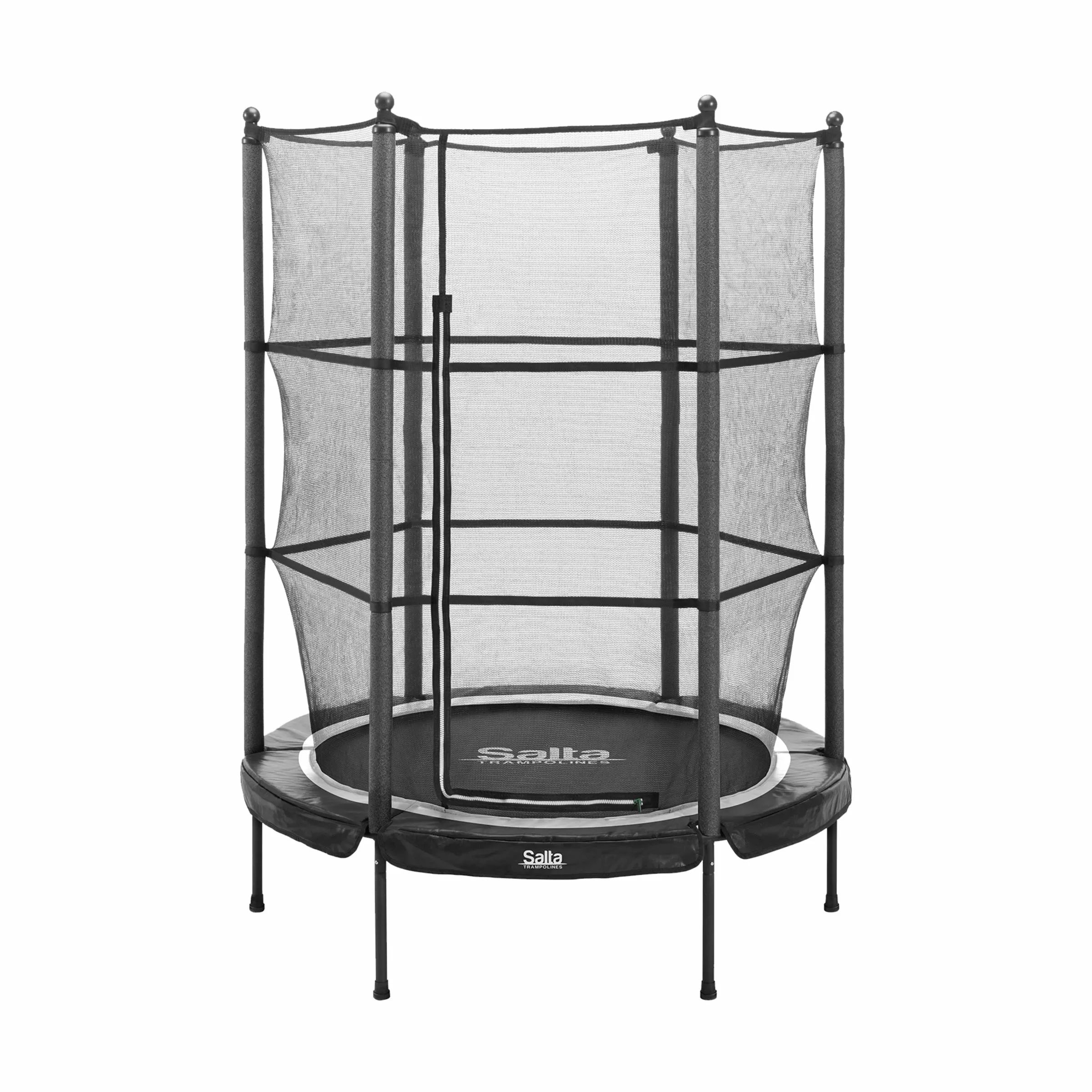 Salta Trampoliner Junior Trampolin m. sikkerhedsnet i Sort, 1