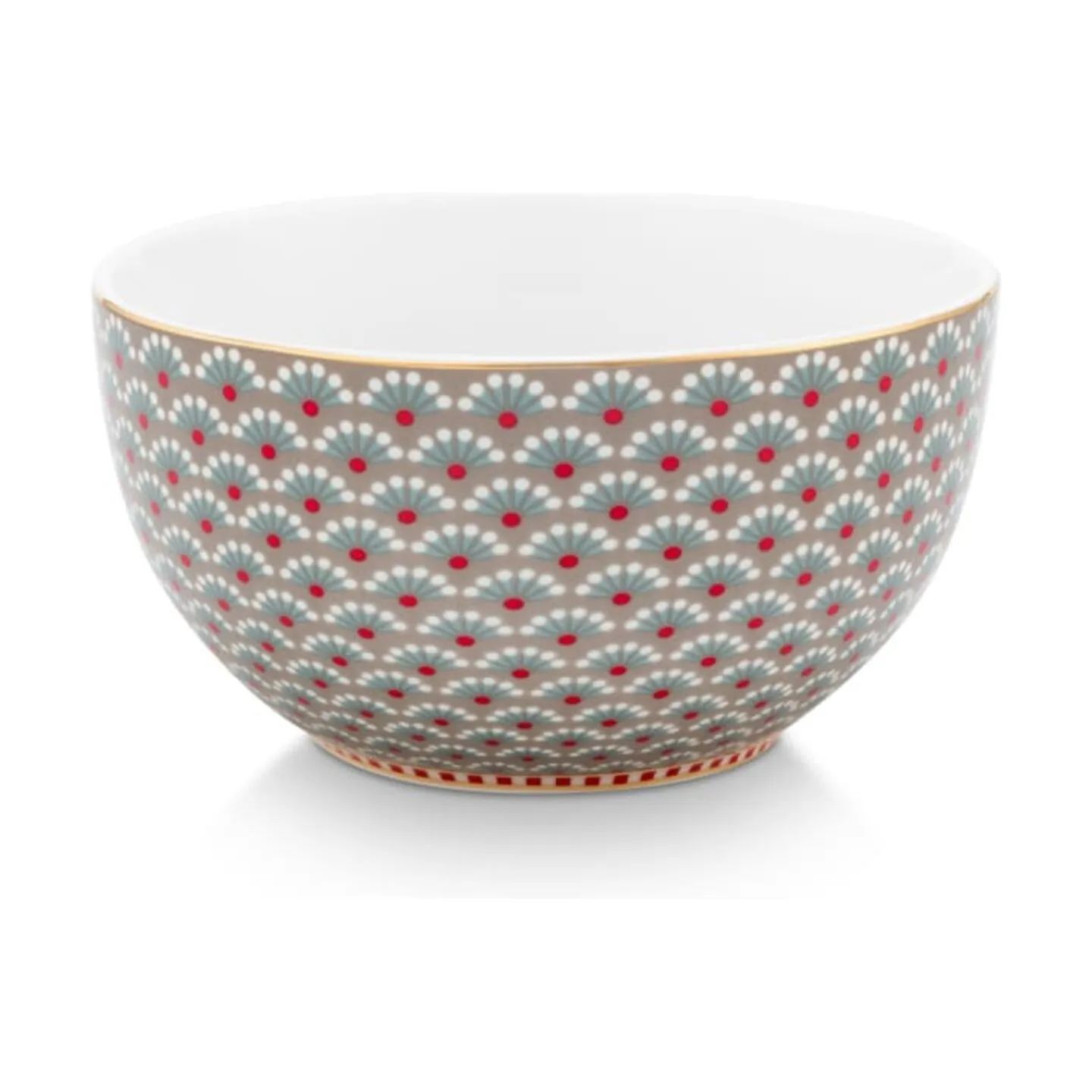 PIP Studio Serveringsskåle Blooming Tales Skål i Khaki, 31,8 cm, 1