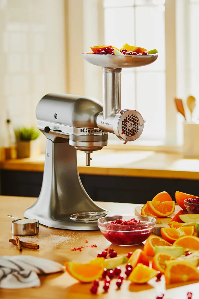 KitchenAid Tilbehør til røremaskiner Artisan Kødhakker - 9 dele i Stål, 3