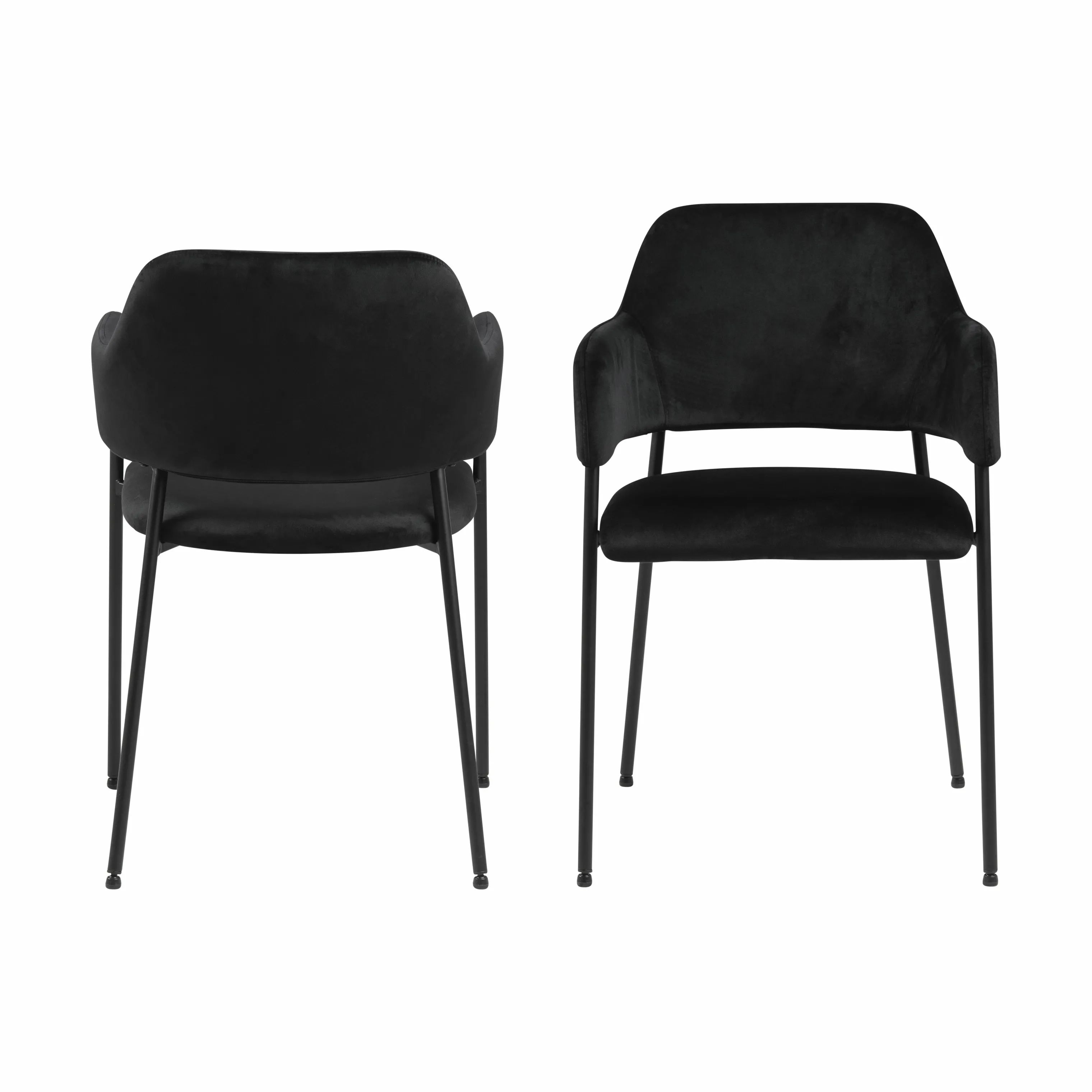 CASA Living Spisebordsstole Lima Spisebordsstol - 2 stk. i Sort, 3