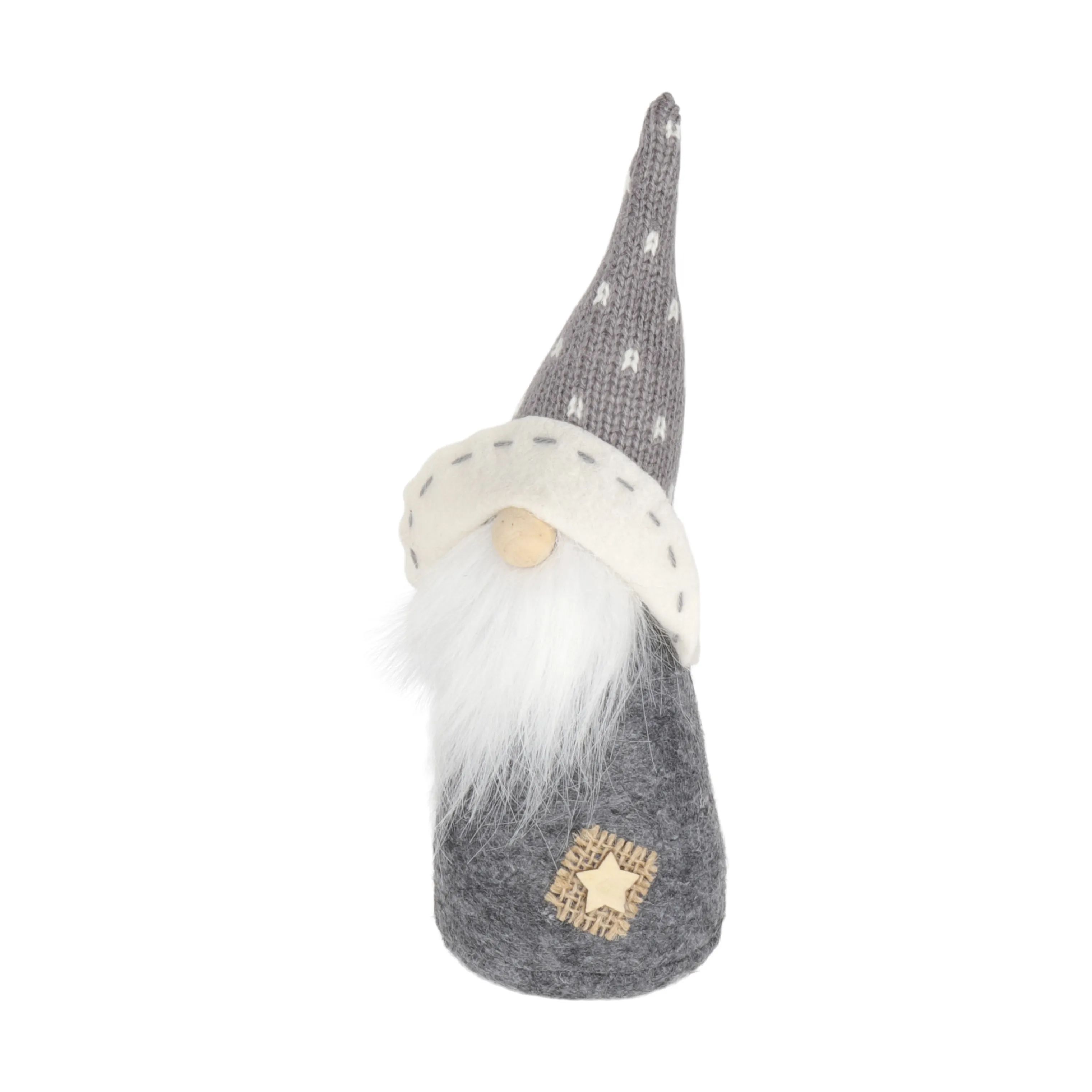 Casa Christmas Nisser Filtnisse i Grå/hvid, 1