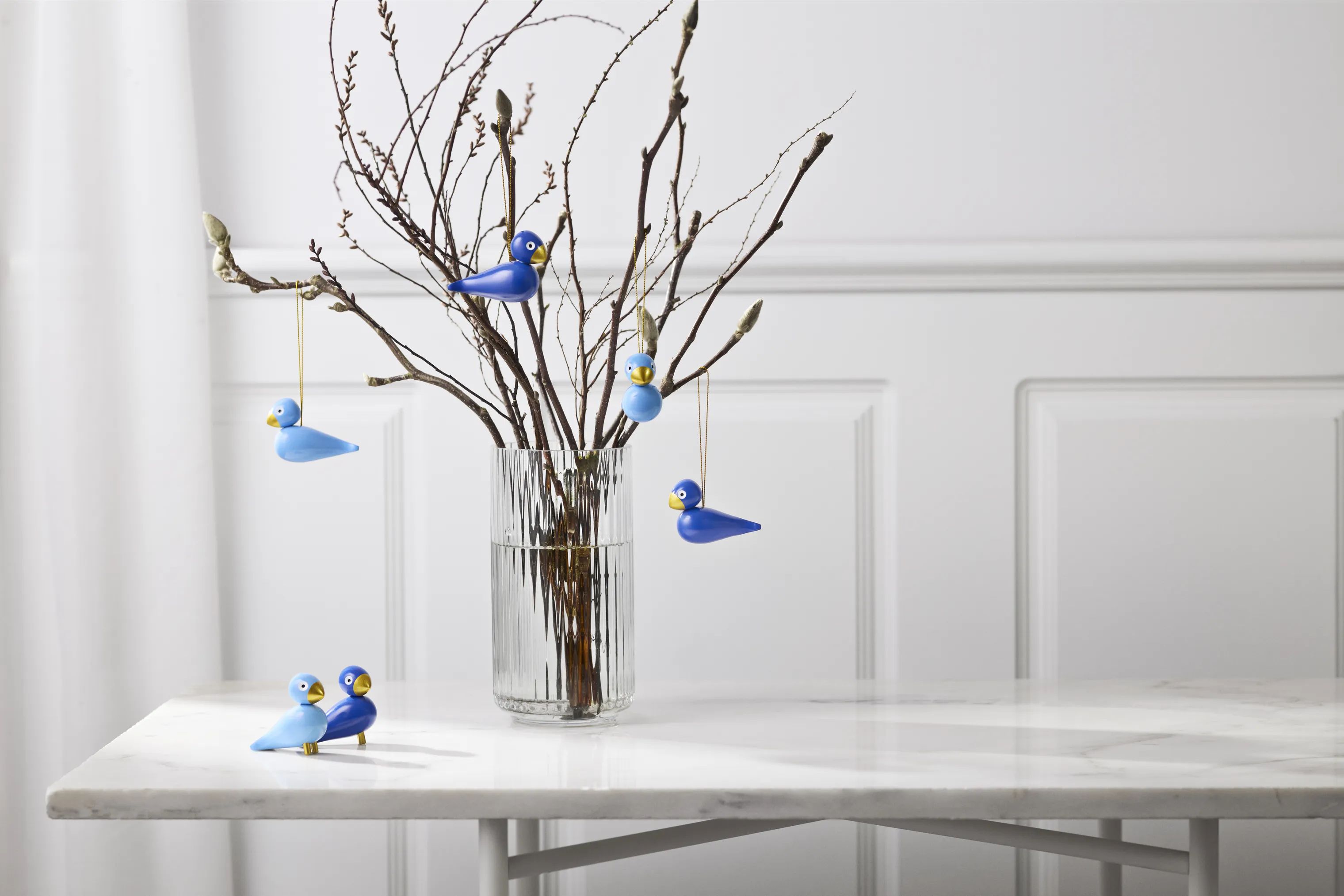 Kay Bojesen Dyrefigurer Birds Fugle 2026 -2 stk. i Blå/Lys Blå, 5