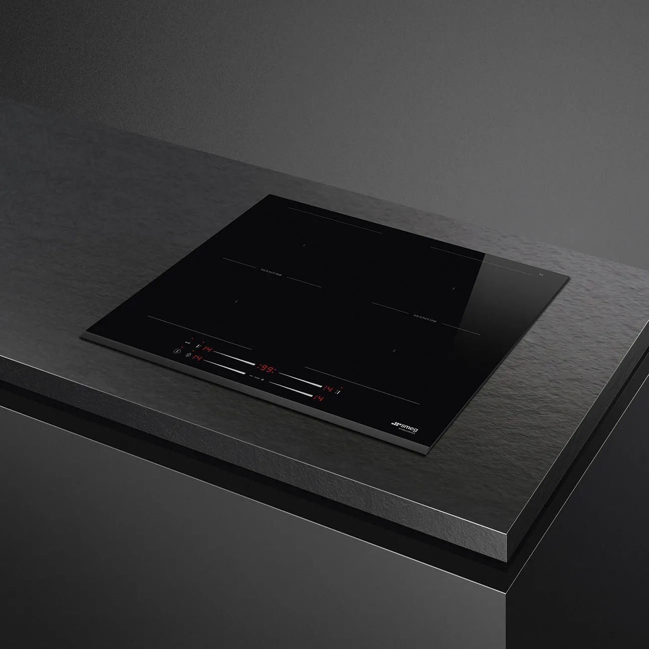 Smeg Kogeplader Linea Induktionsplade i Sort, 3