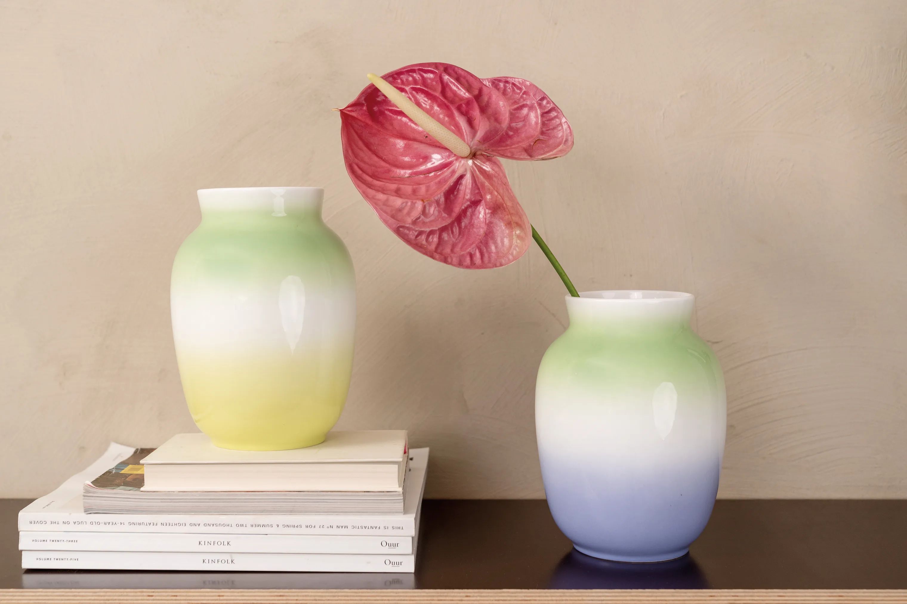 Rosenthal Vaser Balance Vase i Grøn/lilla, 2