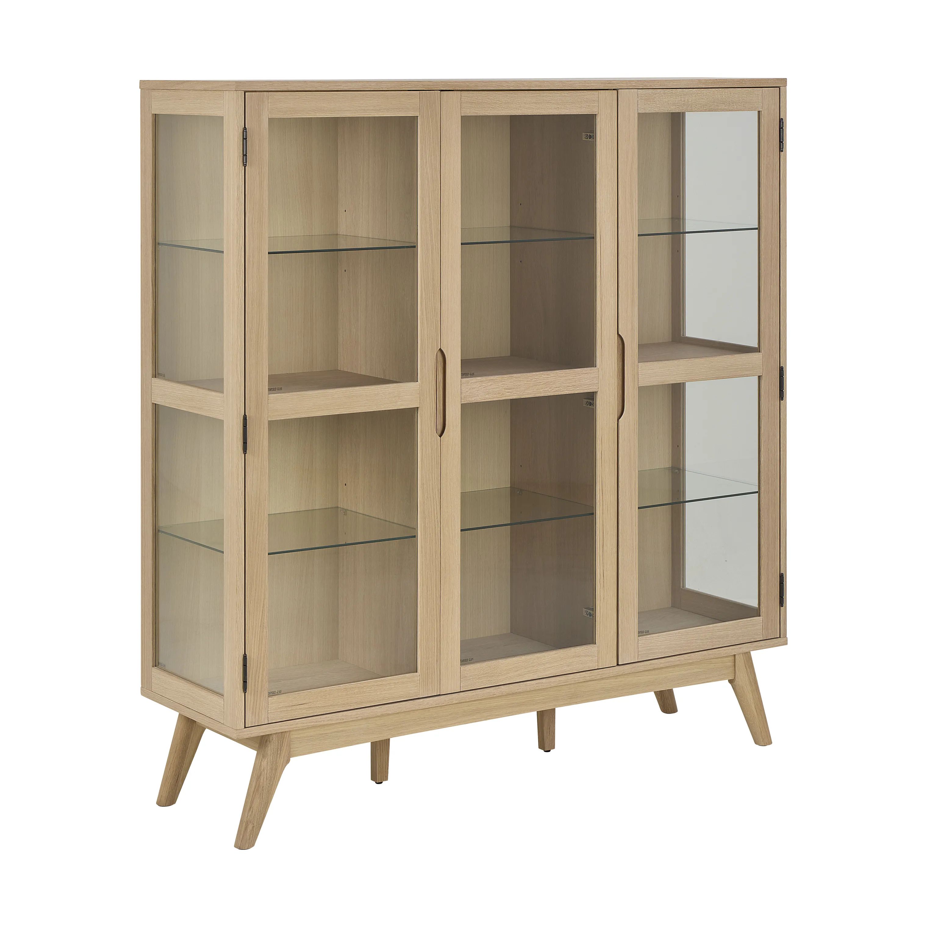 CASA Living Skabe Marte Vitrineskab i H148 x B140 cm, 10