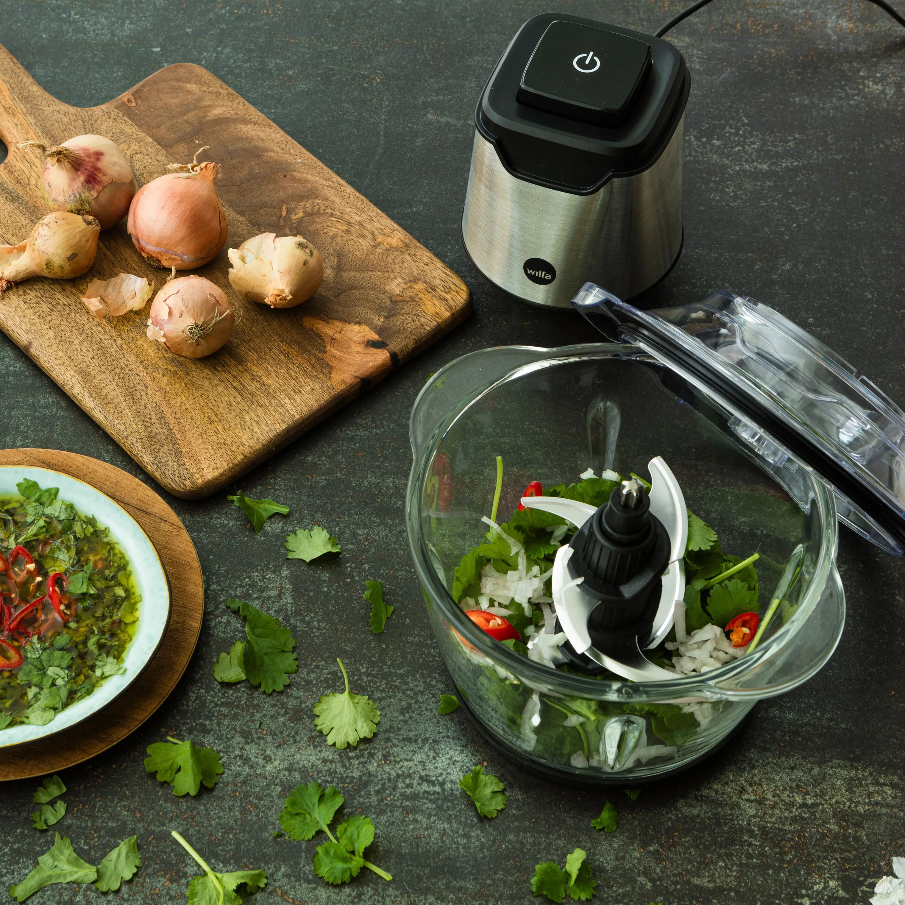 Wilfa Minihakkere Essential Chop Minihakker i Stål/klar, 2