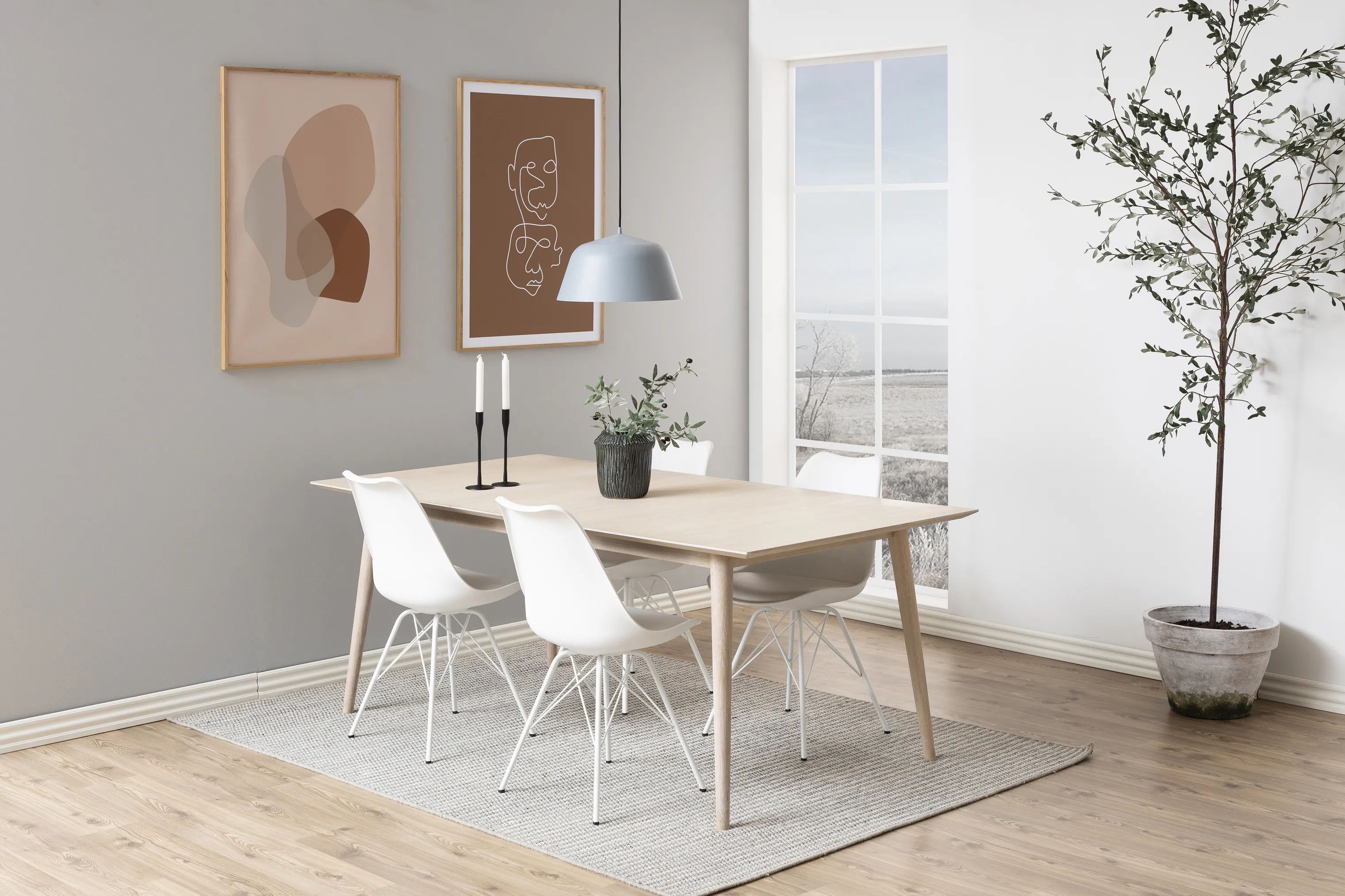 CASA Living Spisebordsstole Eris Spisebordsstol - 2 stk. i hvid, 2