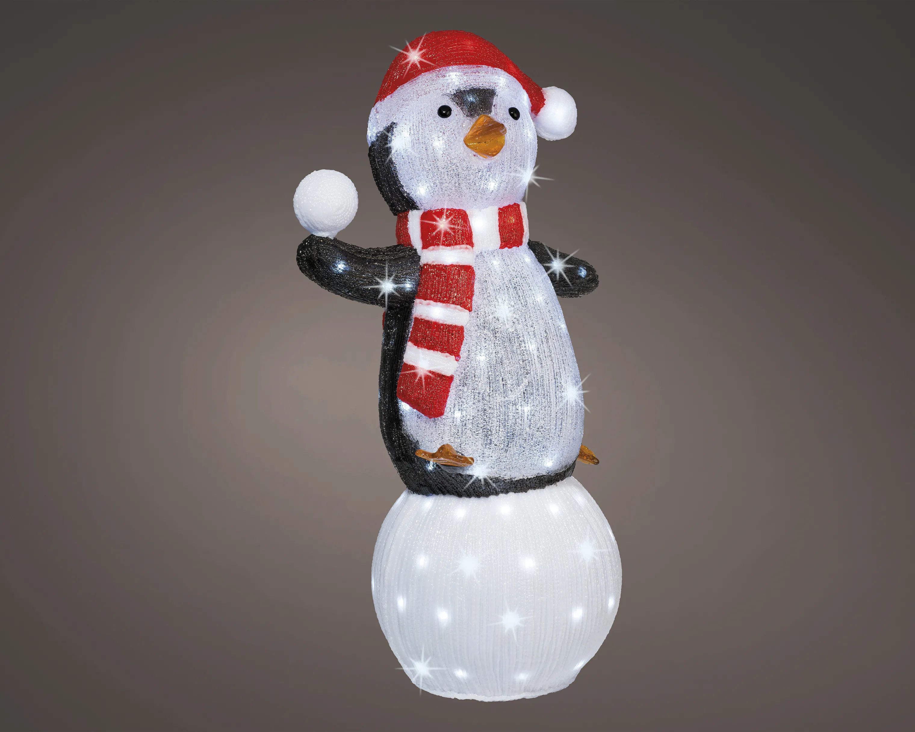 Casa Christmas Lysdekoration LED-figur - Pingvin i 85 cm, 2