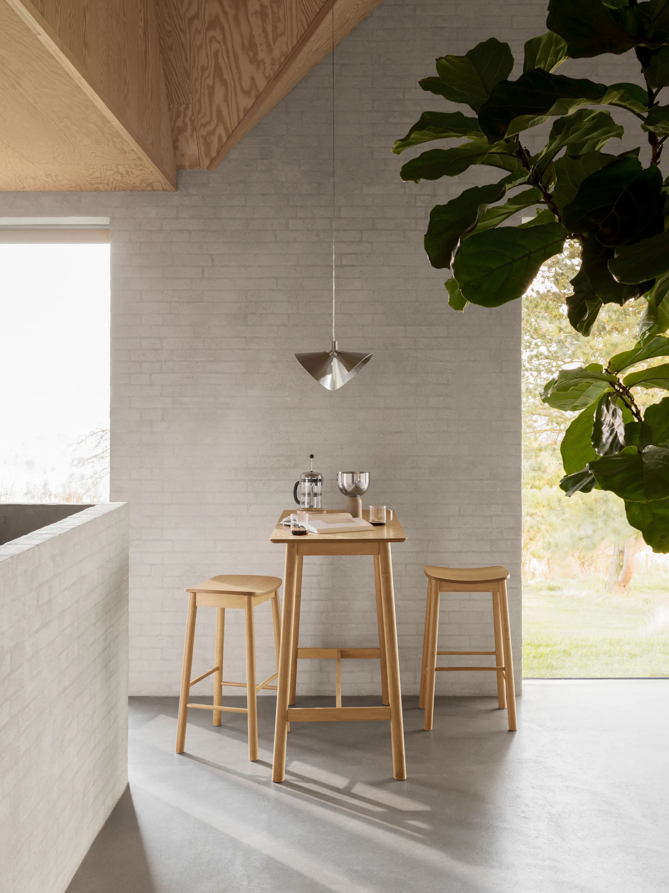 CASA Living Barstole Barlow Barstol - 2 stk i Natur, 2