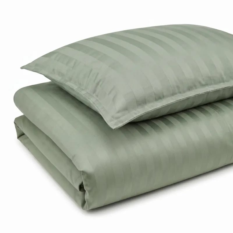Casa Decór Sengetøj Dreamers Stripe Sengetøj i Sea Grass, B140 x L220 cm, 1