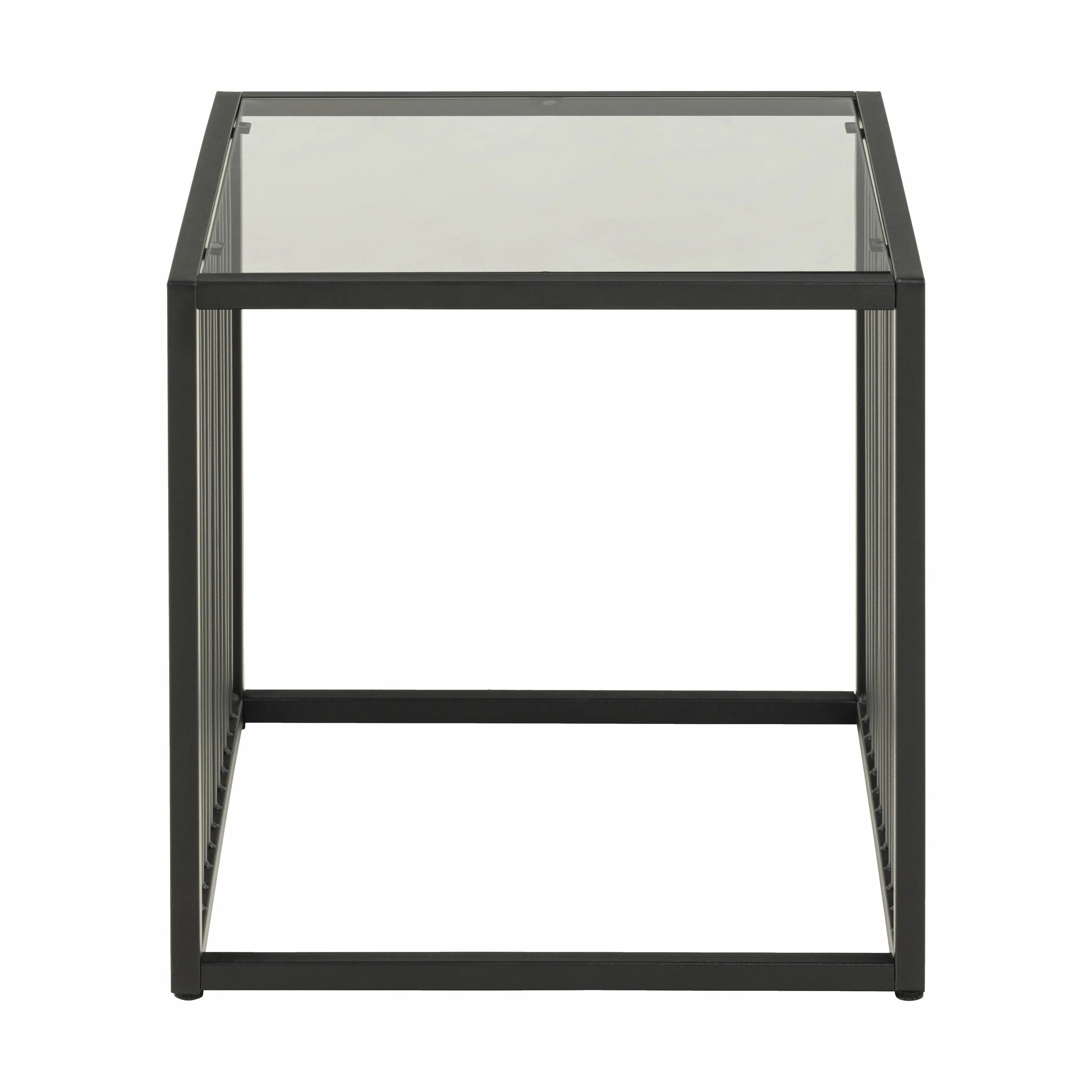 CASA Living Sideborde Strington Hjørnebord i Røg/sort, 40 cm, 1