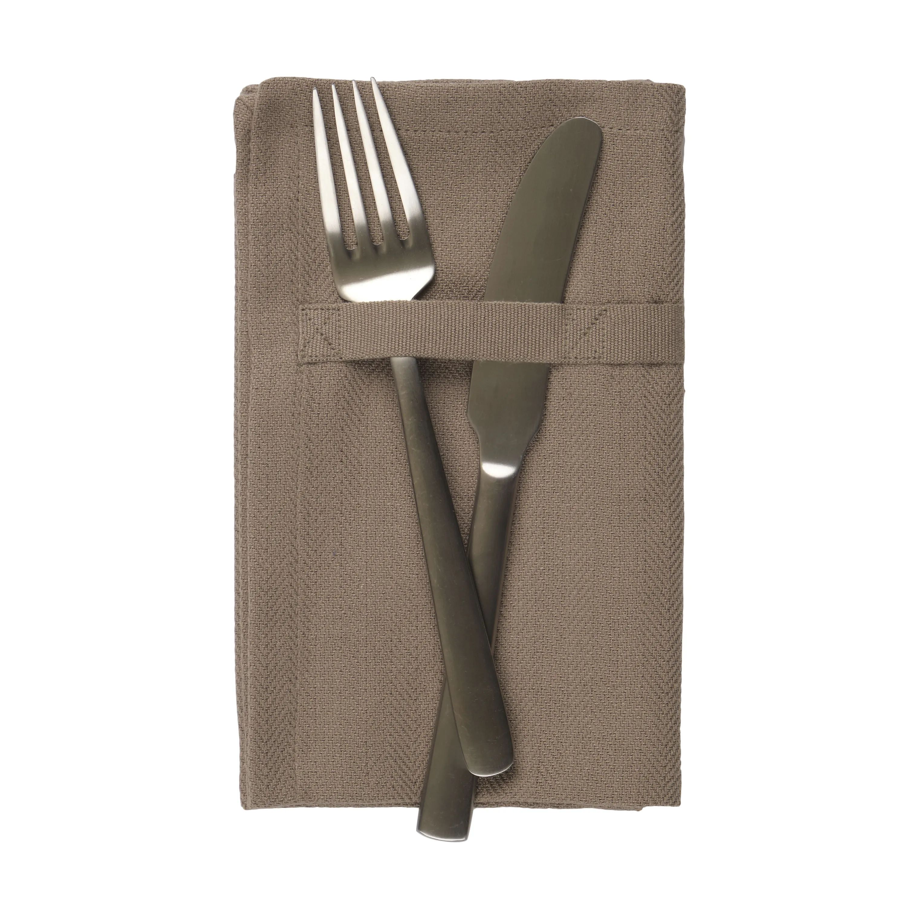 The Organic Company Stofservietter Stofserviet - 4 stk. i Brun, 5
