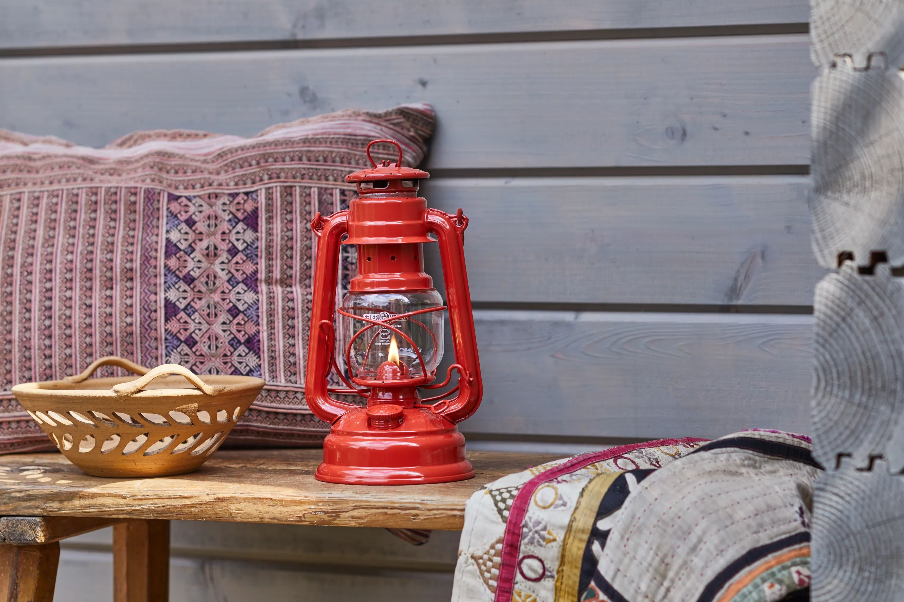 Feuerhand Lanterner Olie Lanterne i Ruby red, 3