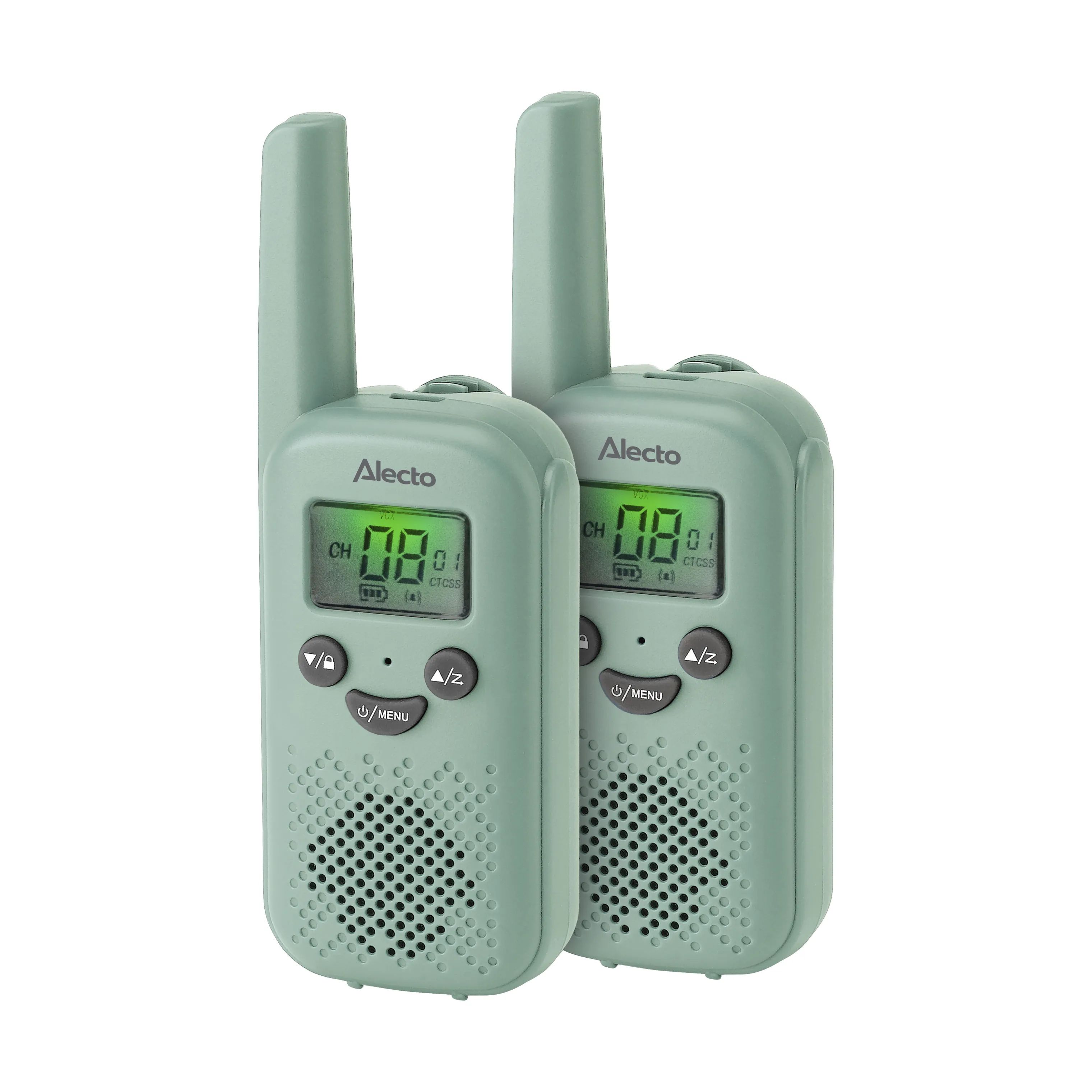 Alecto Til børneværelset Walkie-talkie sæt - 2 dele i Grøn, 1