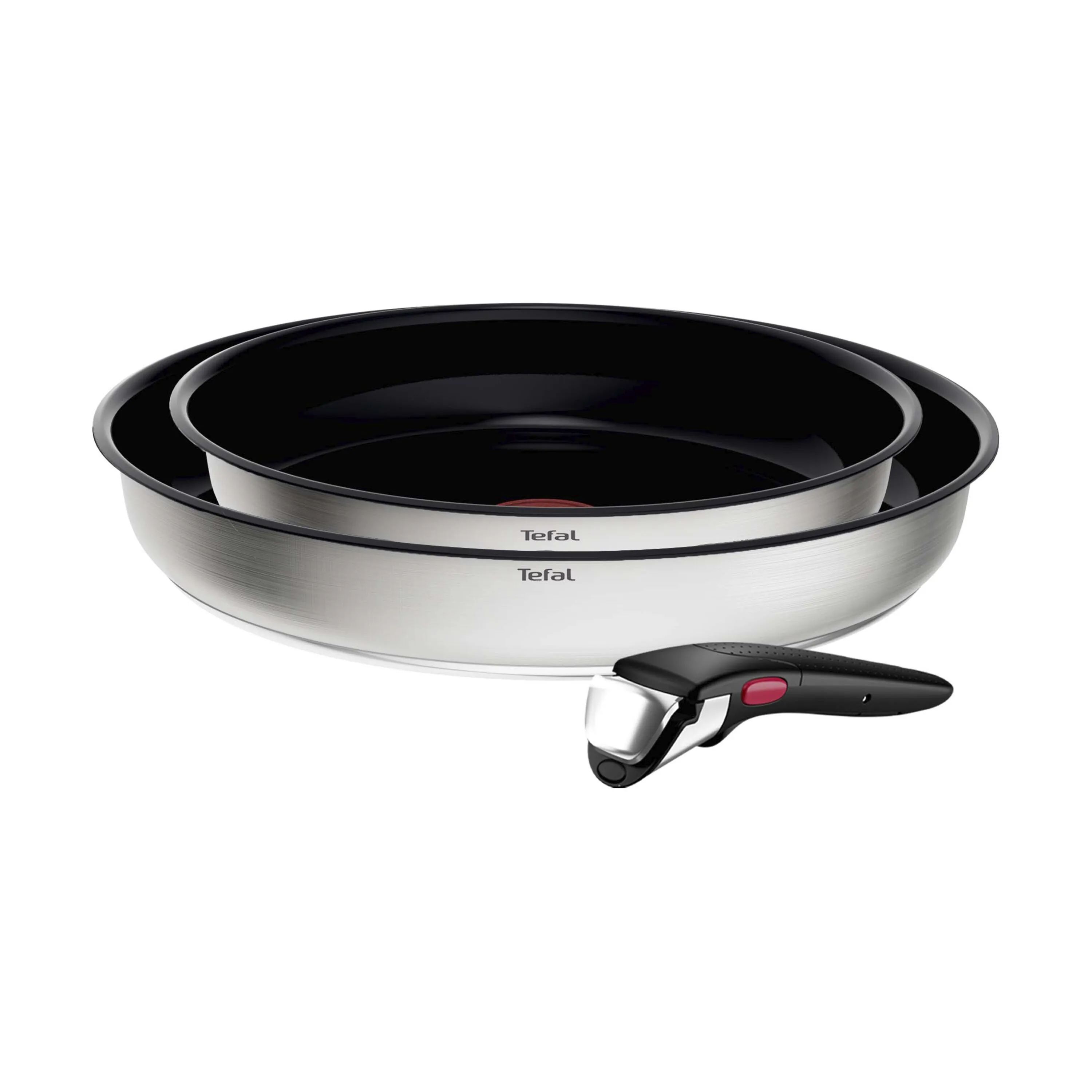 Tefal Stegepander Ingenio Emotion Plus SS Stegepandesæt - 3 dele i Sølvfarvet, 1