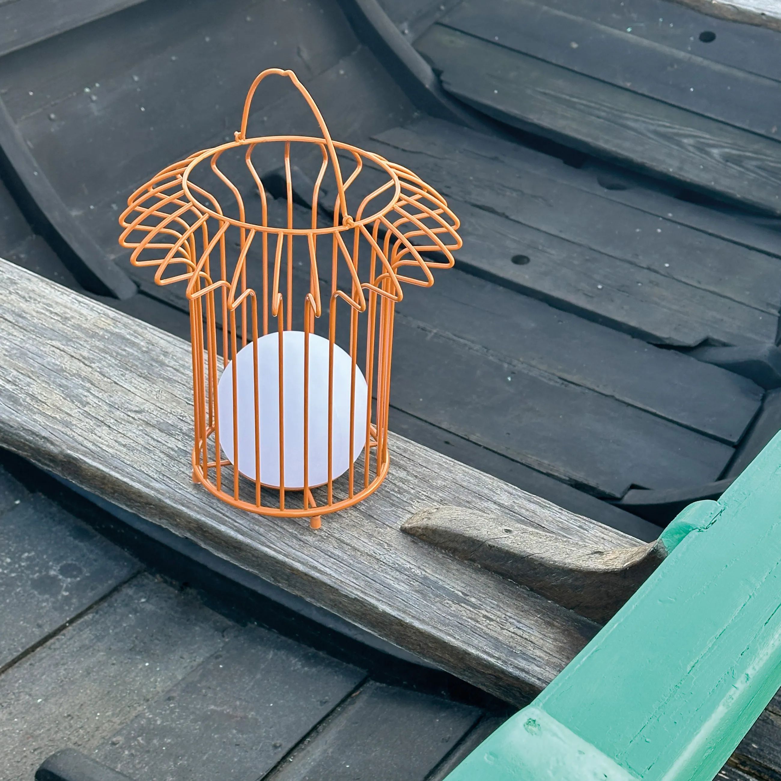 Dyberg Larsen Lanterner Basket Udendørs Lanterne i Terrakotta, 3