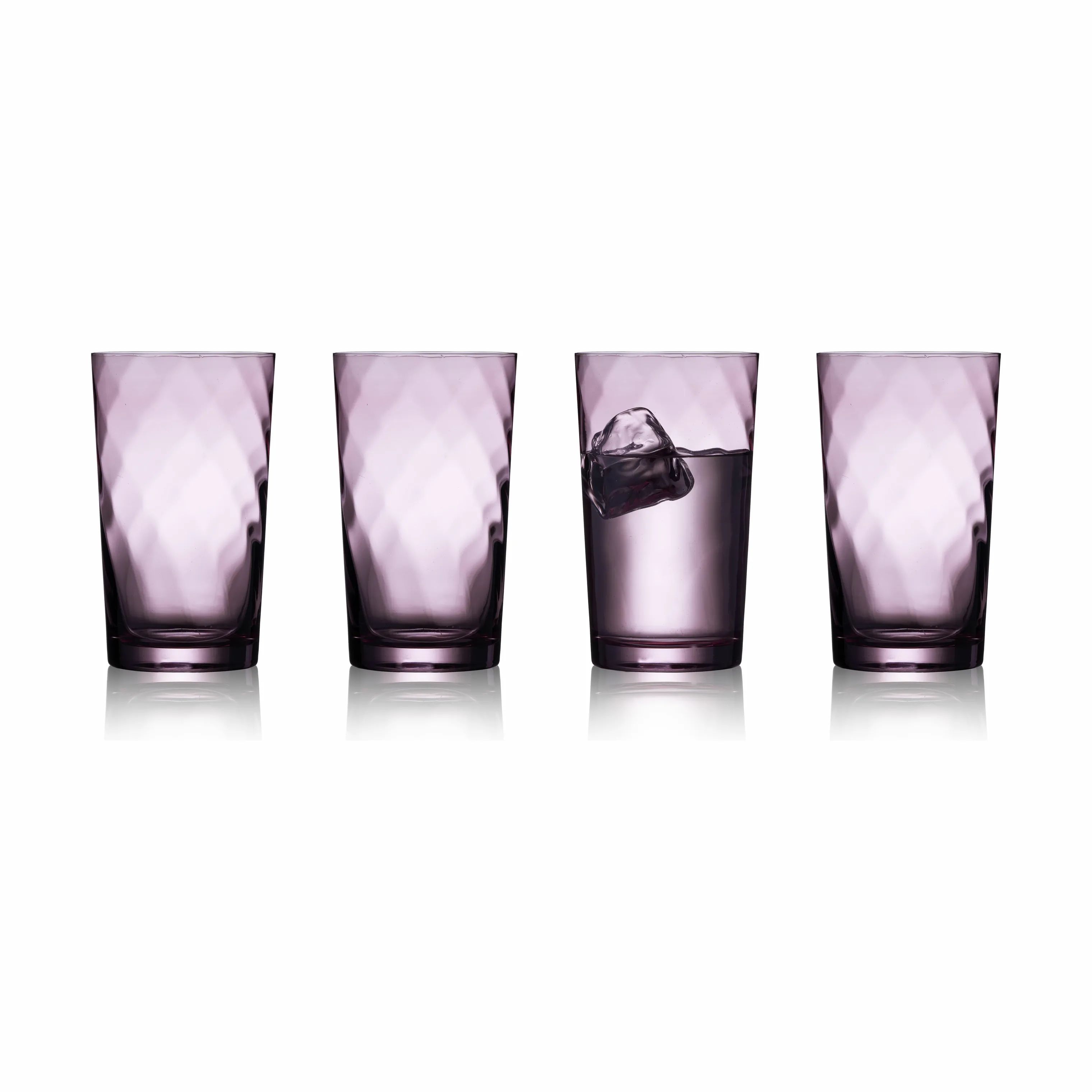 Lyngby Glas Vandglas Vienna Highball Vandglas - 4 stk. i Lilla, 1