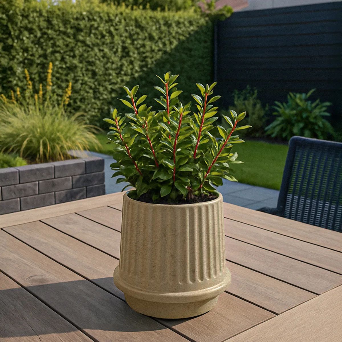 SACKit Plantekrukker Gaia Krukke i Sand , 17 cm, 2