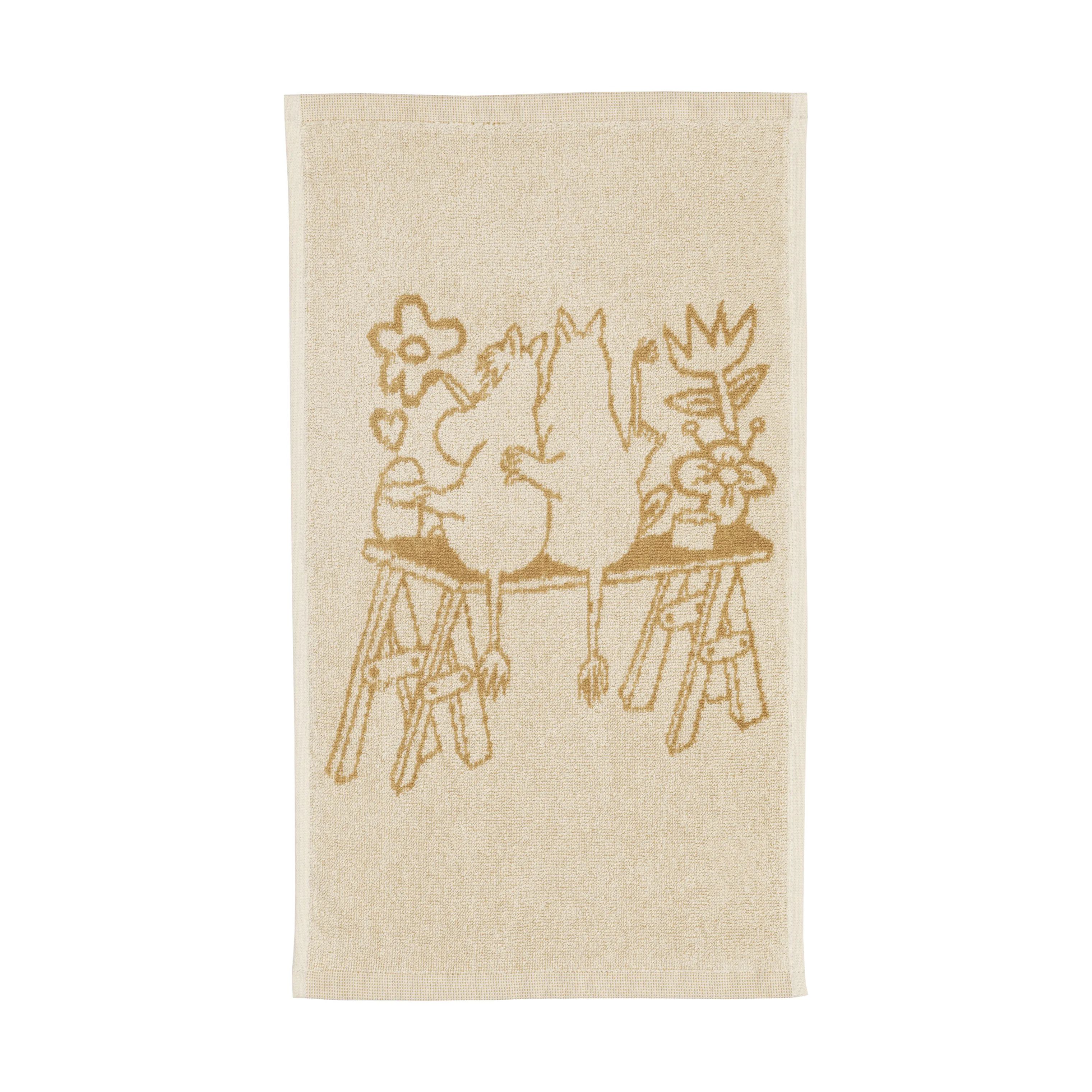 Moomin Arabia Håndklæder Kærlighed beige Love Beige Håndklæde i B30 x L50 cm, 1