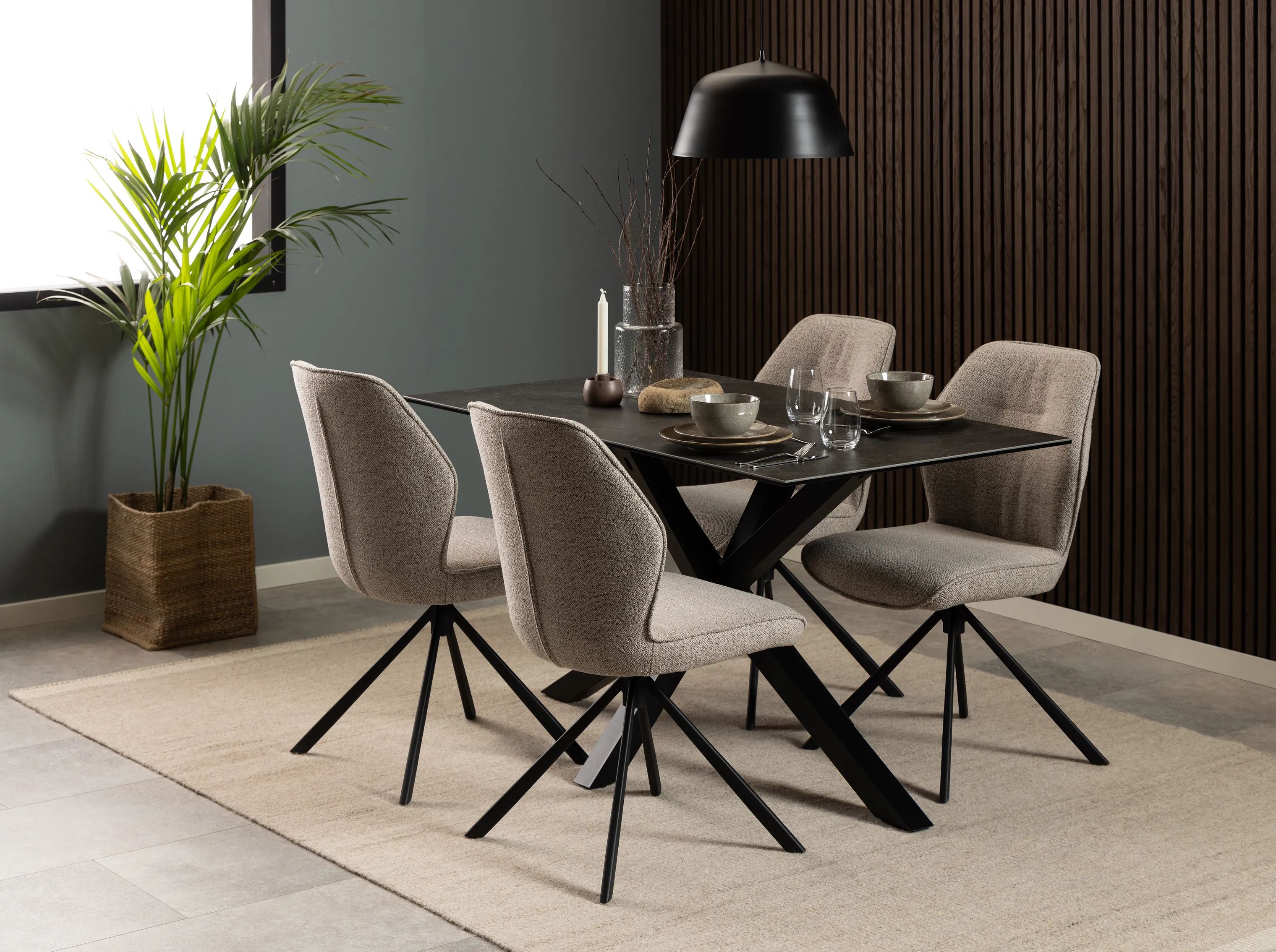 CASA Living Spisebordsstole Aura Spisebordsstol - 2 stk i Beige, 2