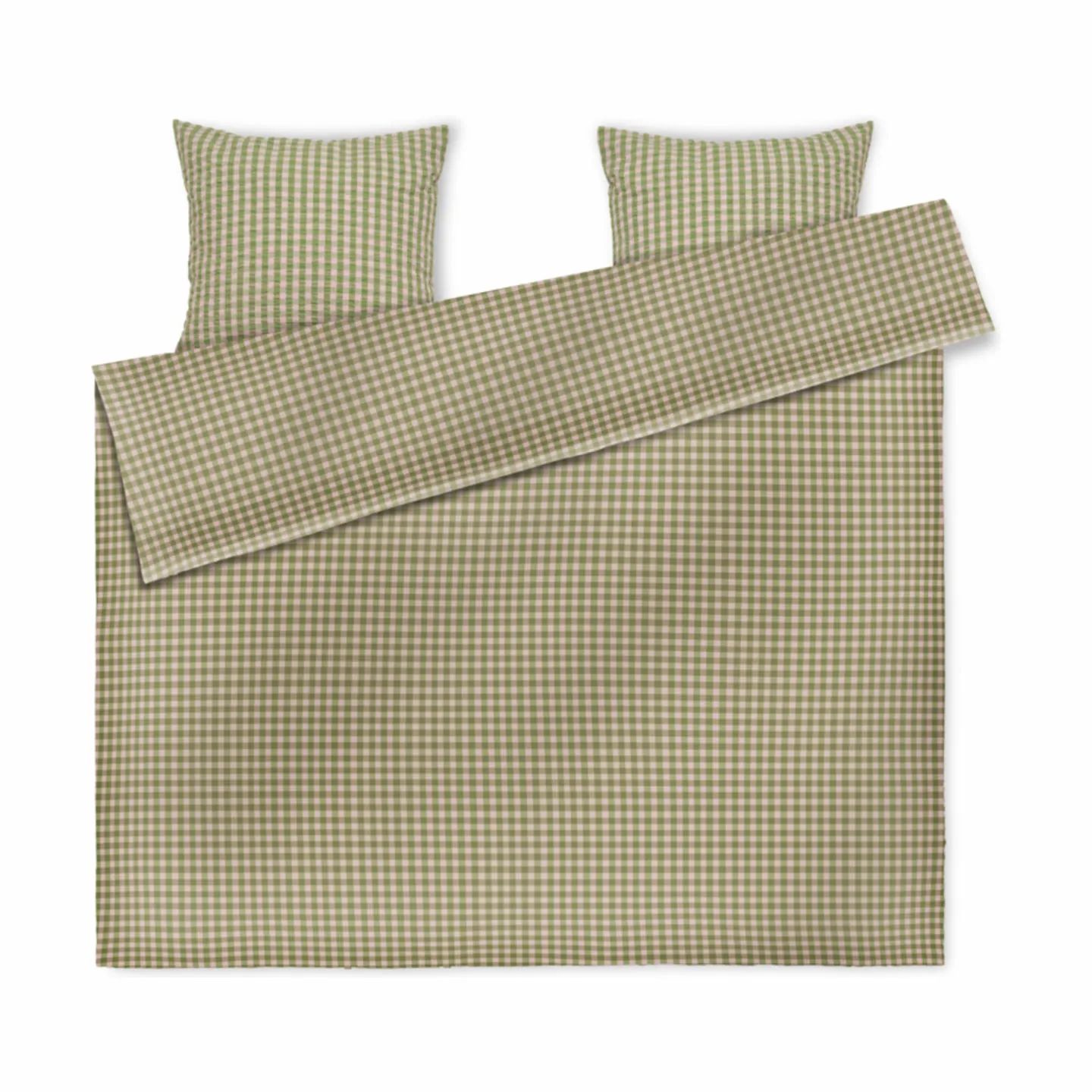 Juna Sengetøj Bæk&Bølge Sengetøj i Grøn/soft pink, B200 x L220 cm, 1