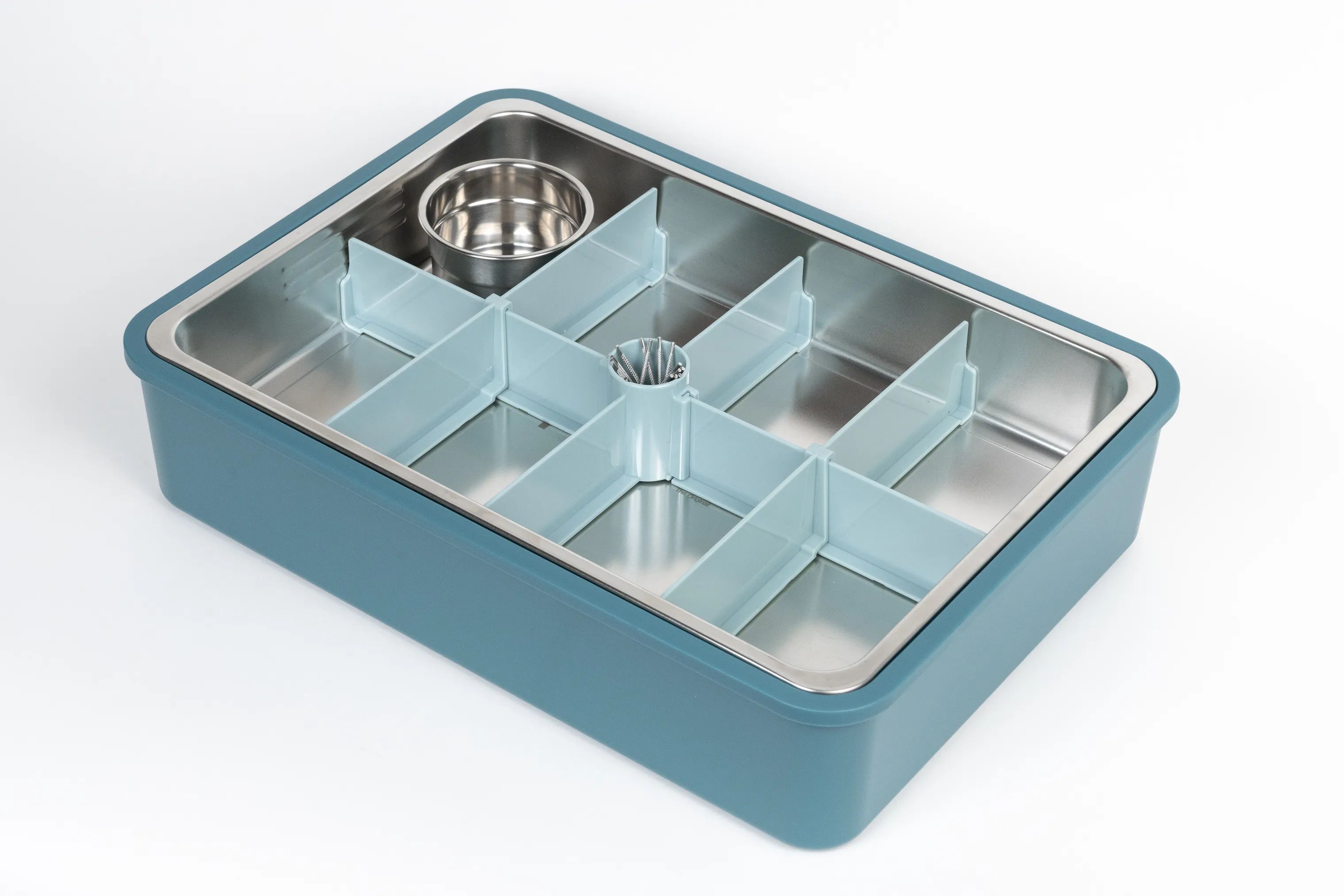Platterbox Opbevaringsbokse Snack Box Tilbehørssæt - 21 dele i Blågrøn, 7