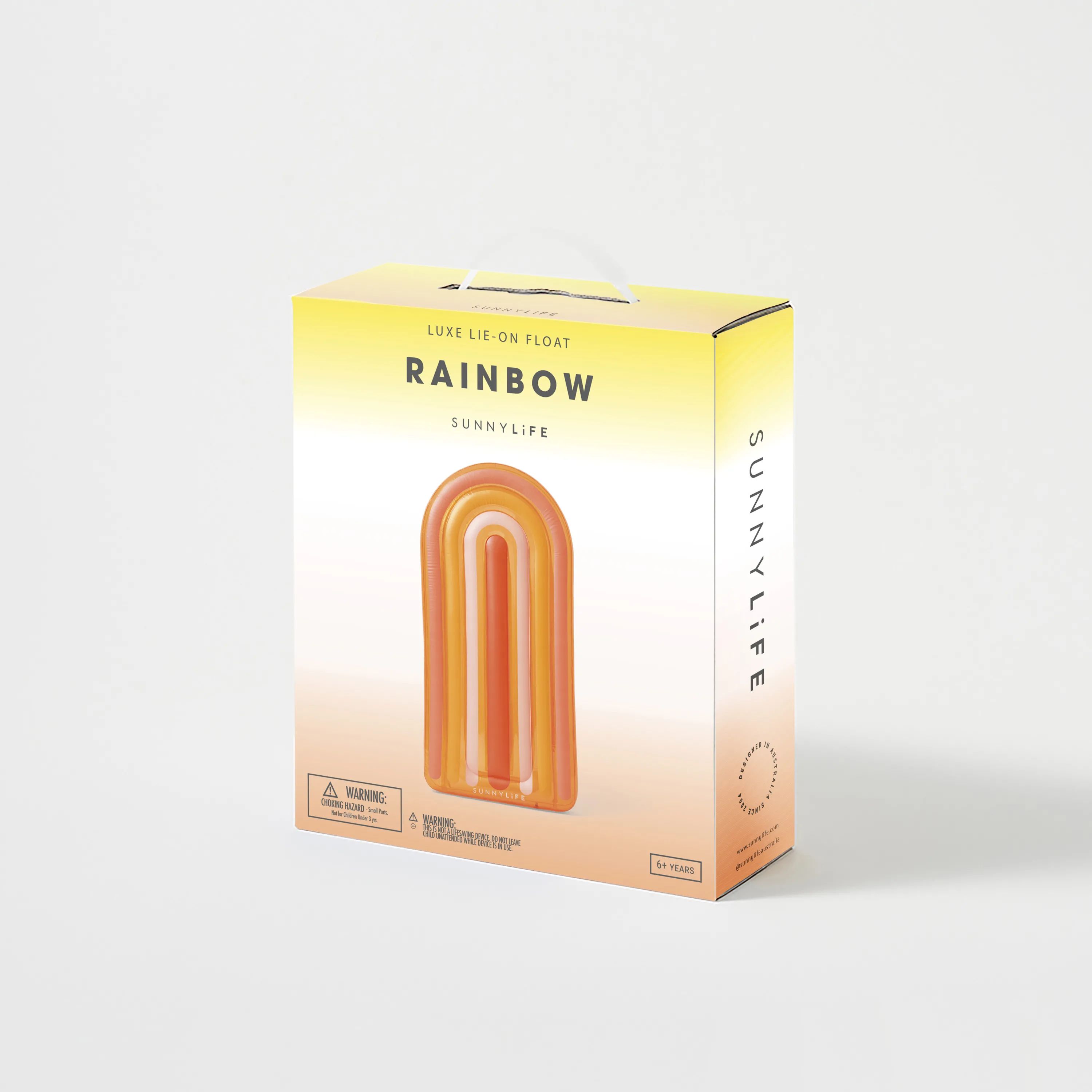 Sunnylife Badeudstyr Rainbow Bademadras i lyserød, 3