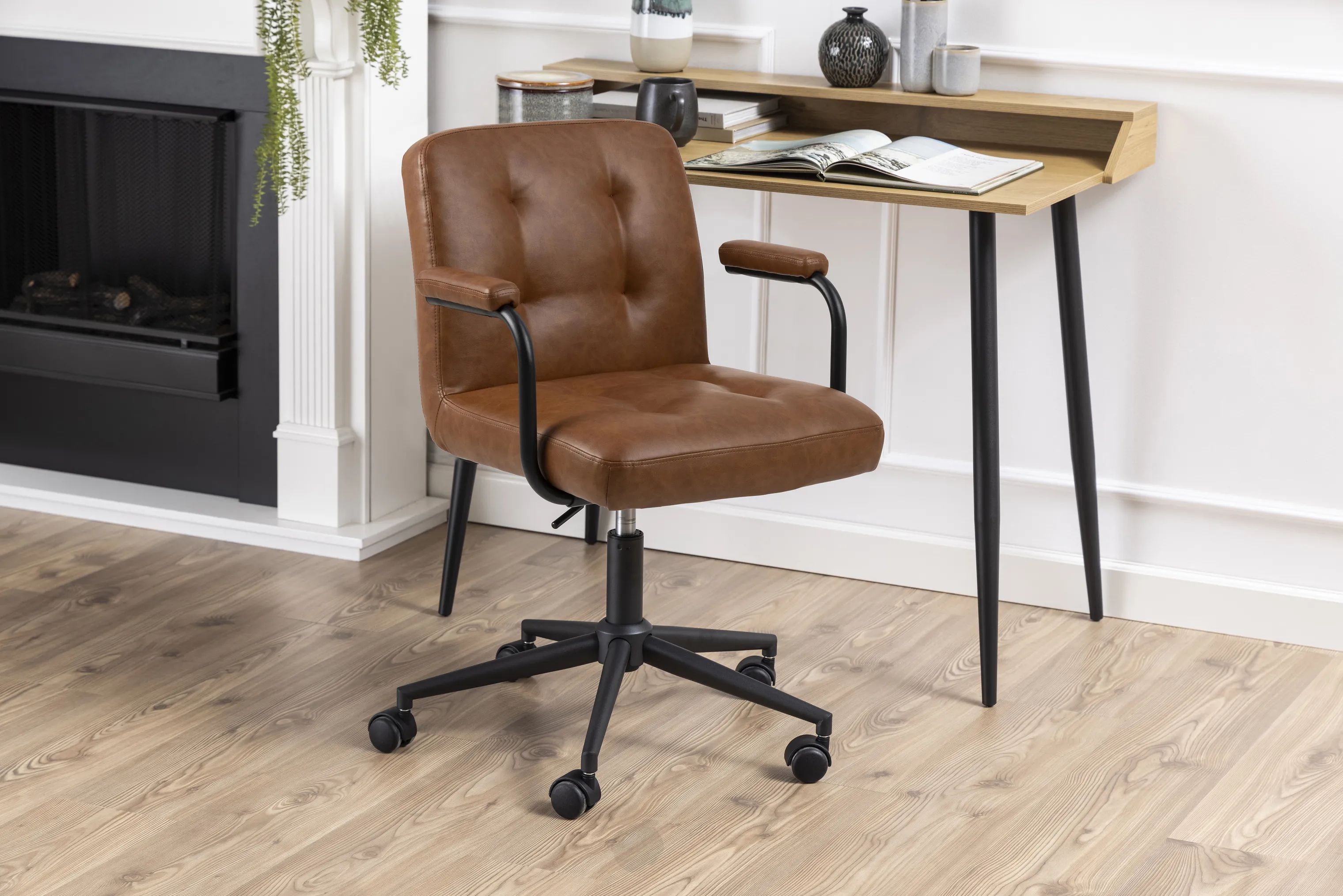 CASA Living Skrivebordsstole Cosmo Skrivebordsstol i cognac, 2