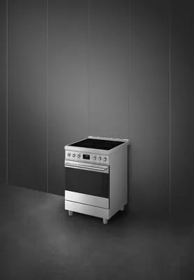 Smeg Komfurer Classic Induktionskomfur C6IPXM2 i 60 cm, 3