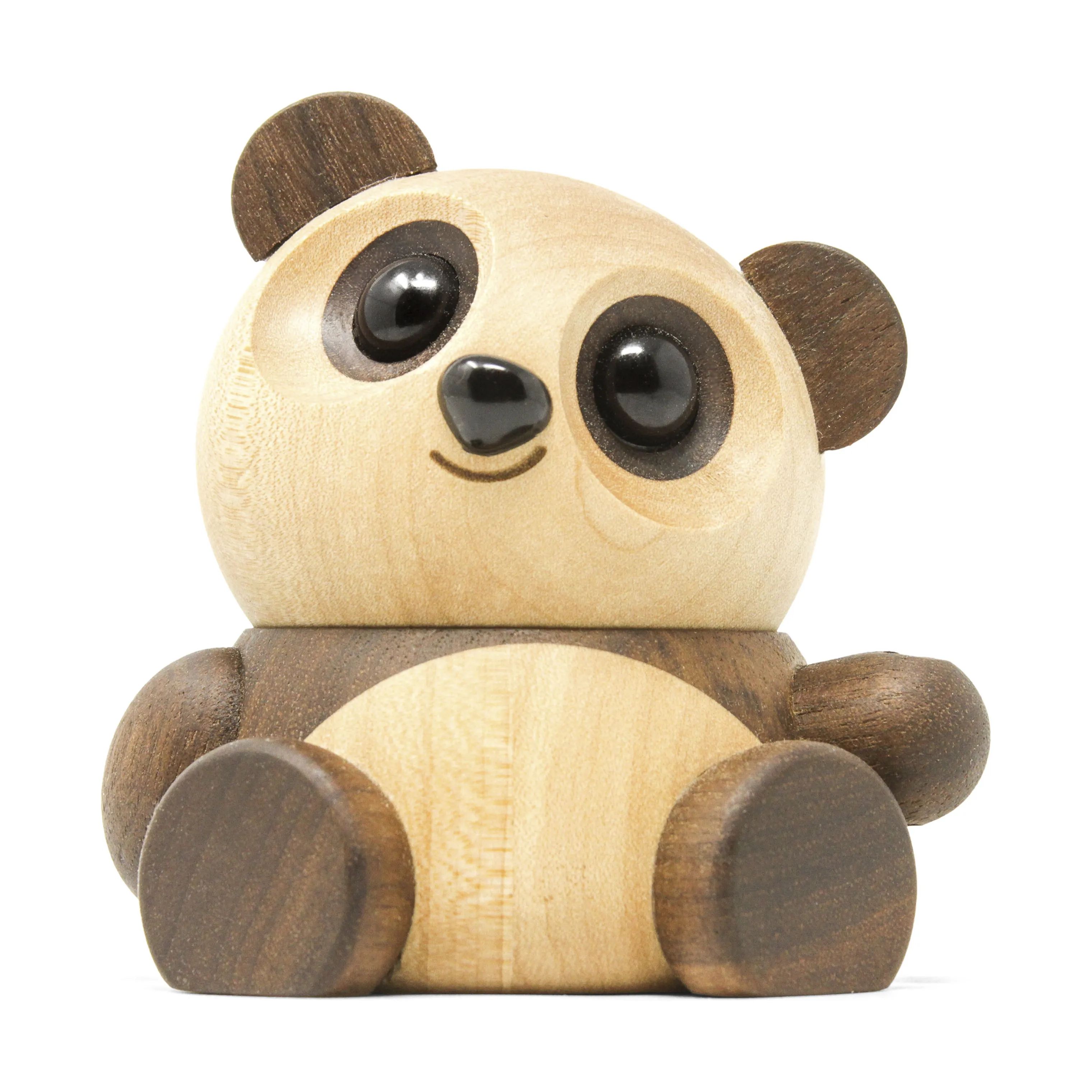 FableWood Dyrefigurer Panda - Chi Chi i Ask/Valnød, 3
