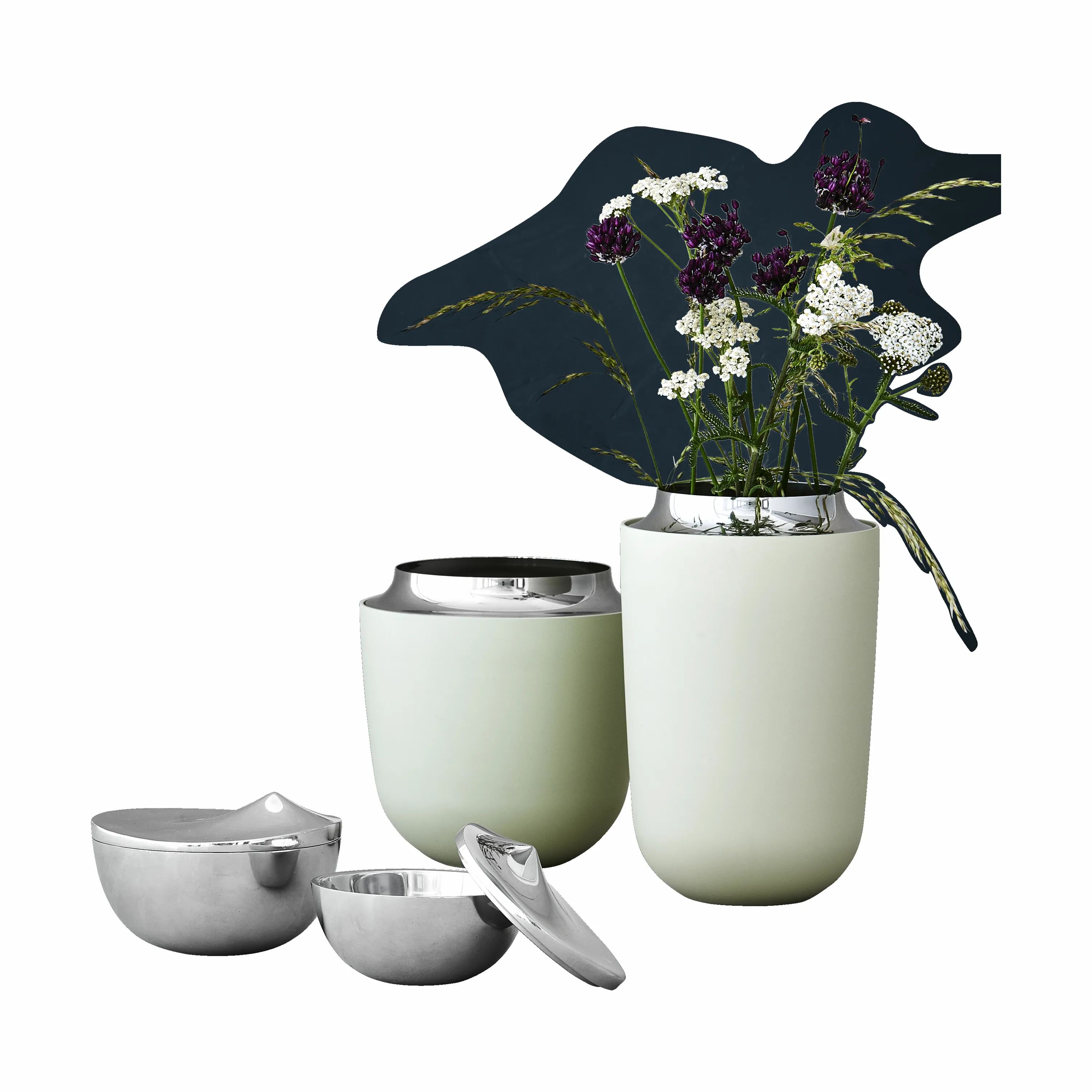 Stelton Vaser Danish modern 2.0 Concave Vase i Sand, 15 cm, 2